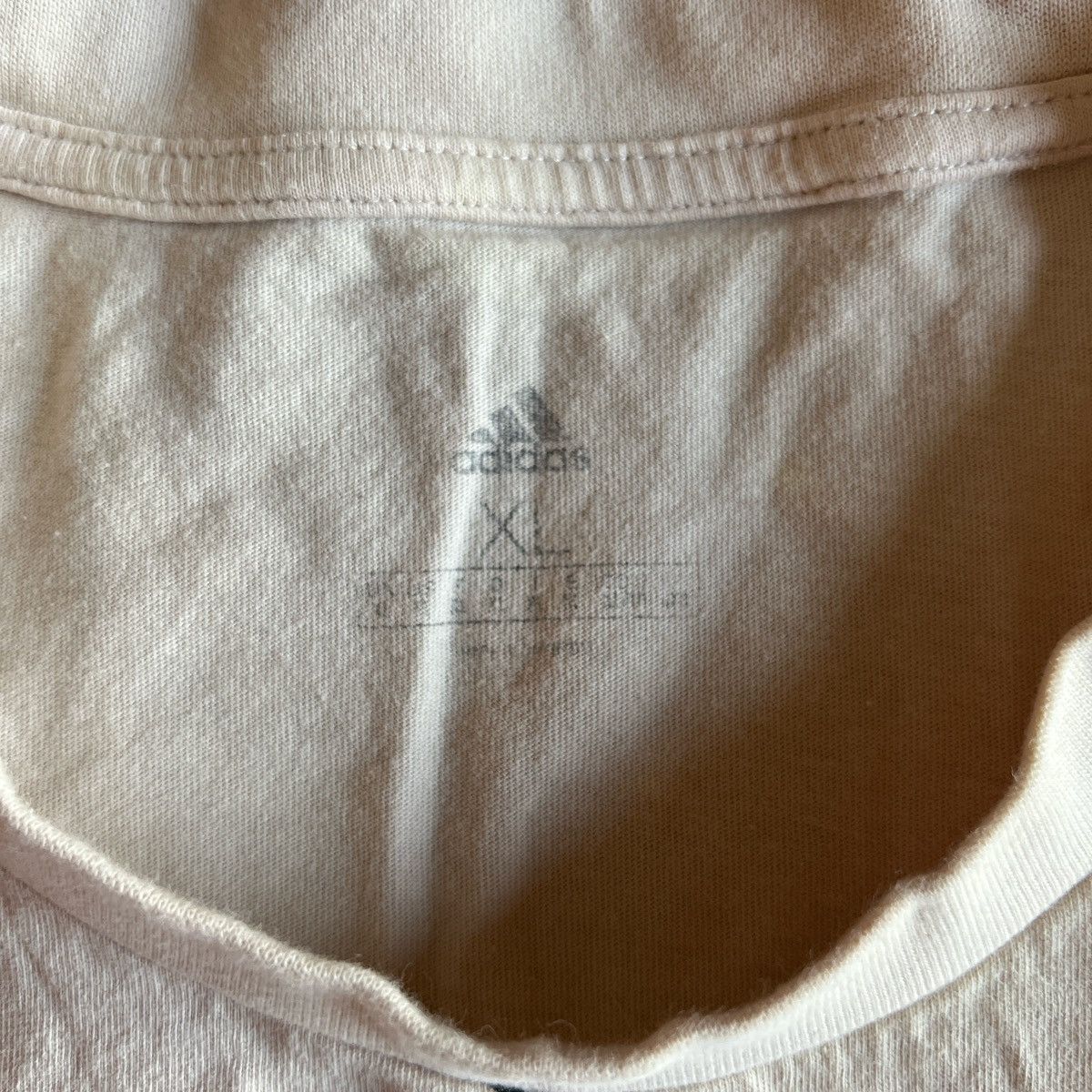 Adidas Cream colored Adidas T shirt Size US XL / EU 56 / 4 - 2 Thumbnail