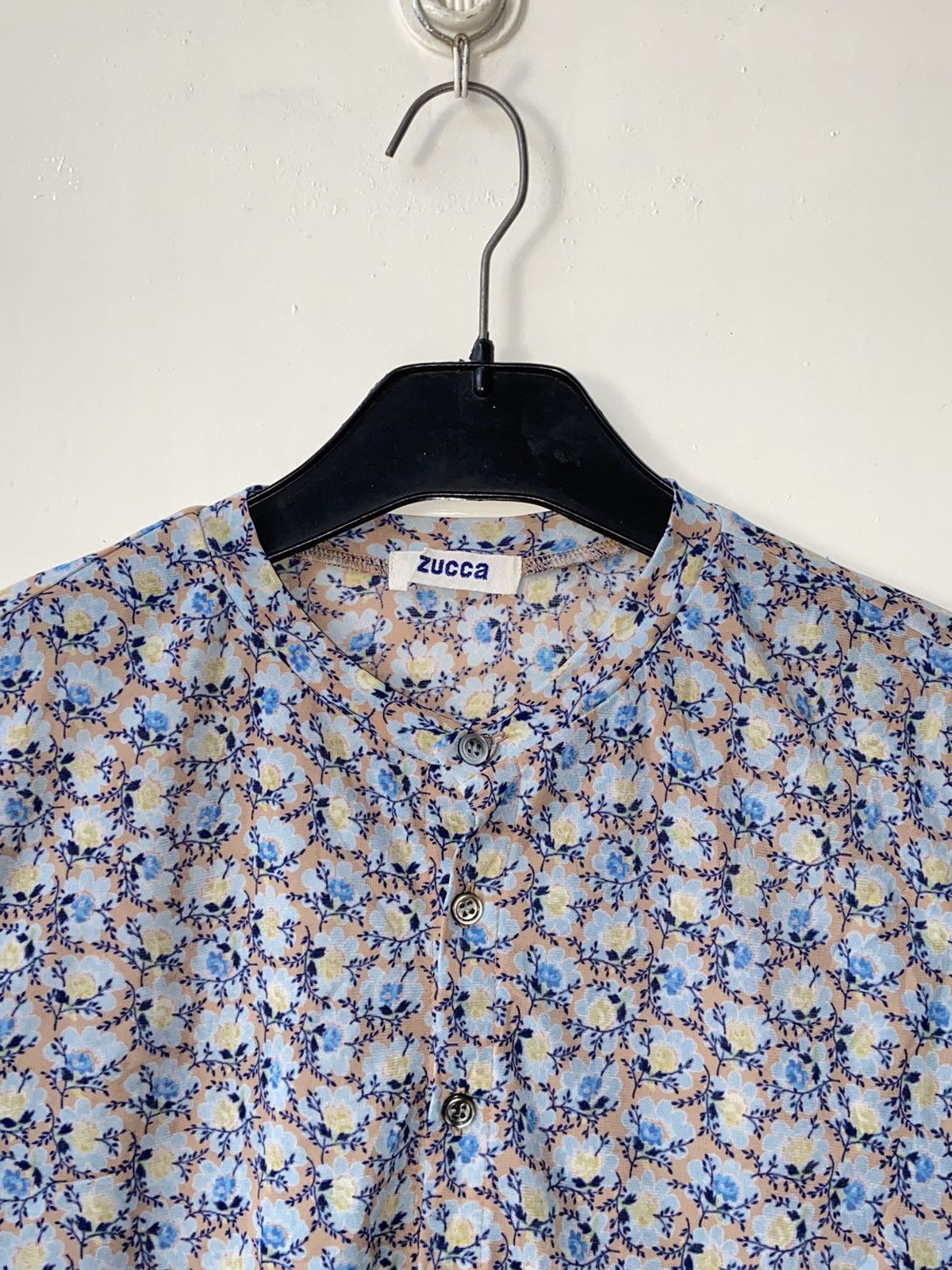 Issey Miyake × Japanese Brand × Zucca ZUCCA Flower Patterned Shirt Size US XS / EU 42 / 0 - 12 Thumbnail