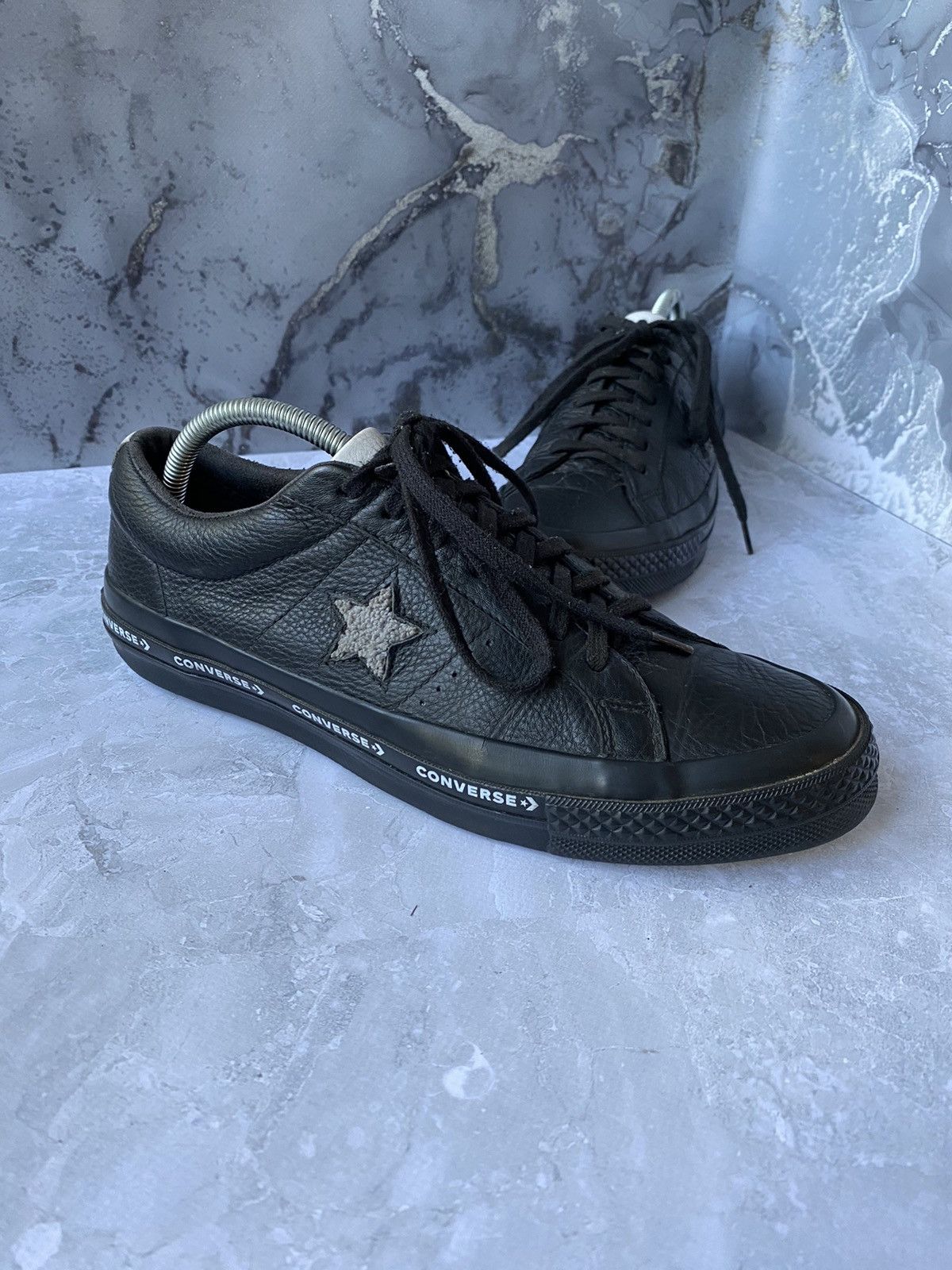 Converse One Star Black Leather US Men's Sneakers