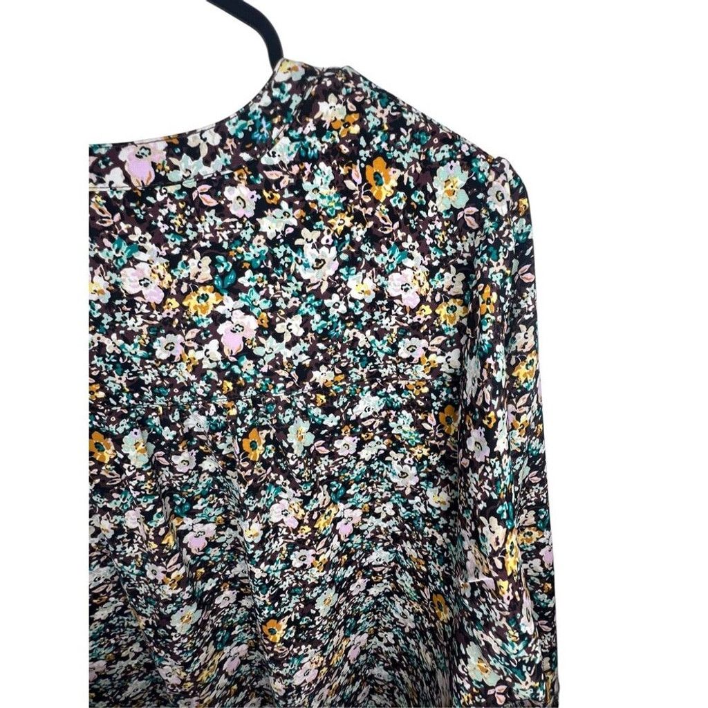 Torrid Torrid Harper 3/4 Sleeve V-Neck Loose Fit Floral Blouse Size L / US 10 / IT 46 - 2 Thumbnail