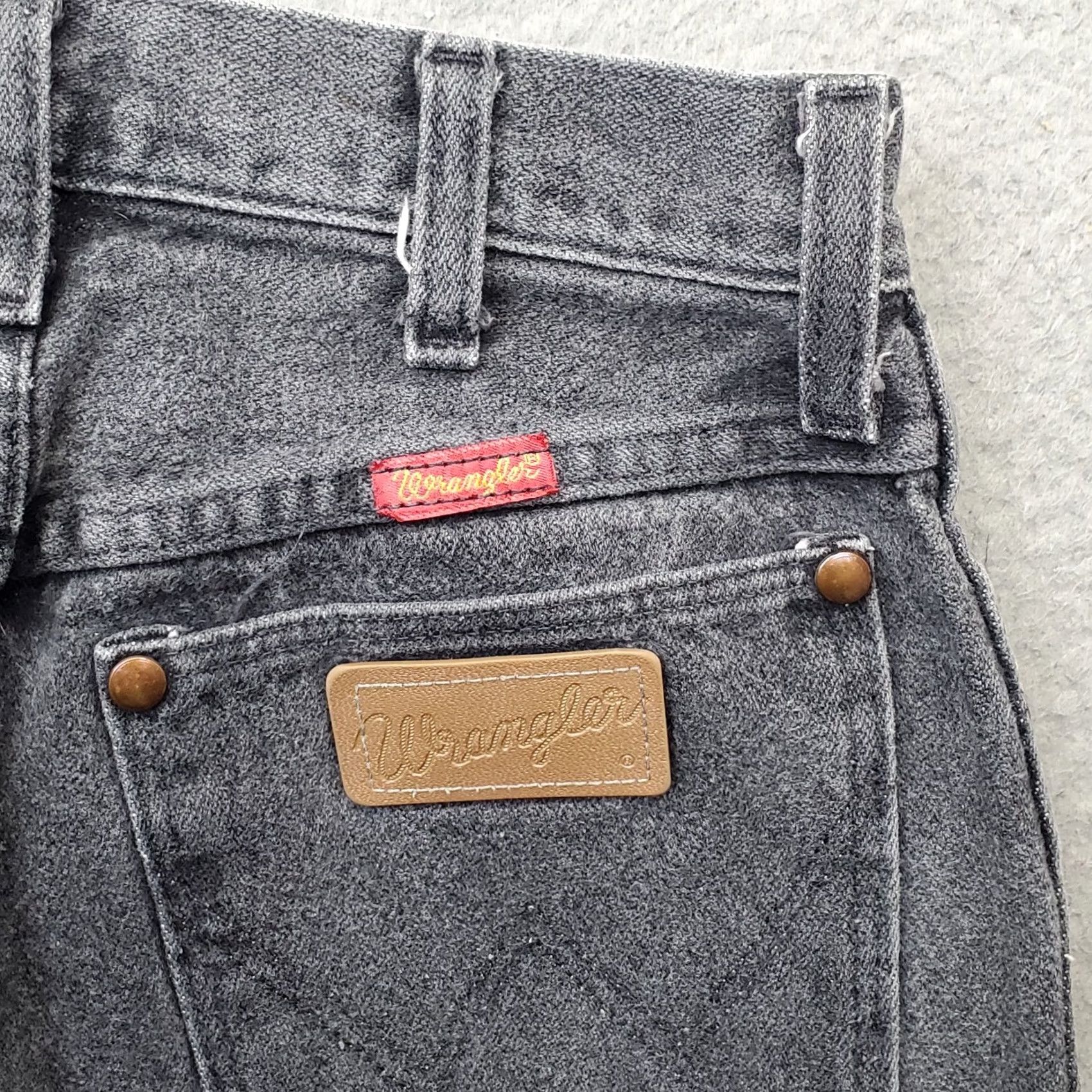 Wrangler Wrangler Jeans Womens 7x32 Gray Denim Dark Wash Streetwear Straight Leg Outdoor Jeans Size 28" / US 6 / IT 42 - 8 Thumbnail