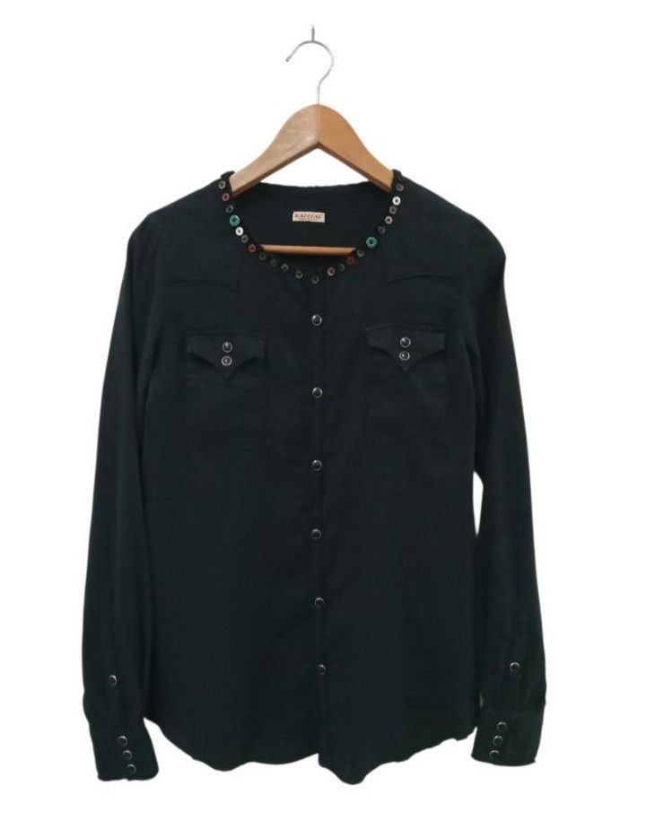 Kapital Kapital Japan Button-Trim Western Pearl Snap Shirt Size US S / EU 44-46 / 1 - 1 Thumbnail
