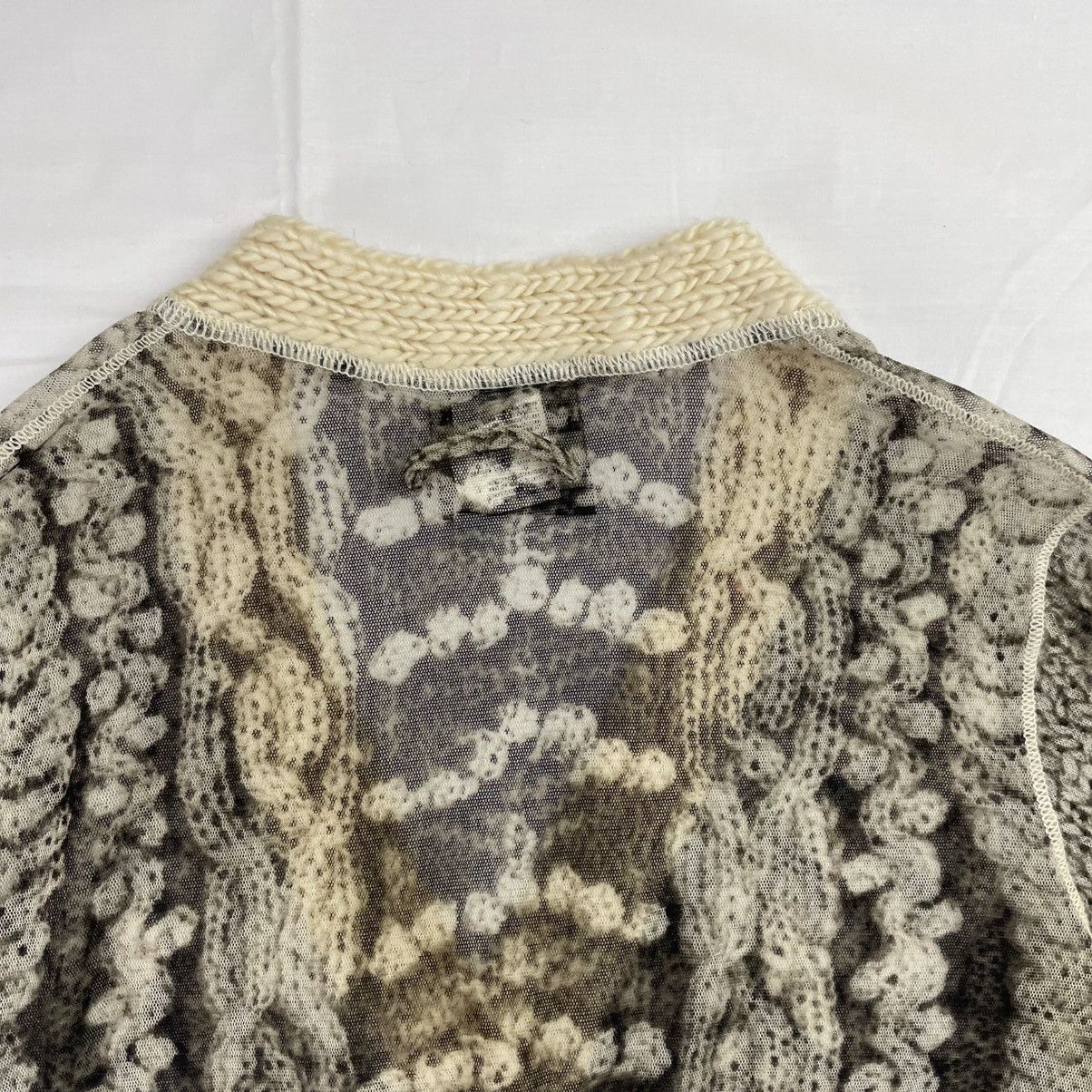 Jean Paul Gaultier Jean Paul Gaultier Trompe L´oeil Knit Cardigan Mesh Vintage Size US M / EU 48-50 / 2 - 7 Thumbnail