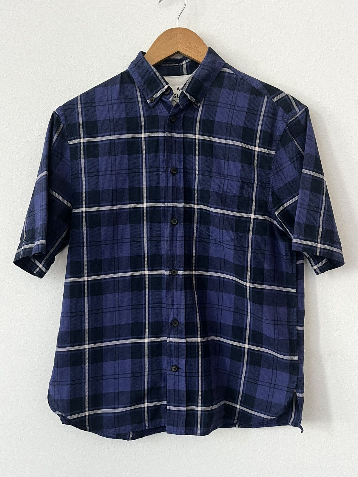 Acne Studios Acne Studios Shirt Mens Size 46 Blue Button Up Size US S / EU 44-46 / 1 - 3 Thumbnail