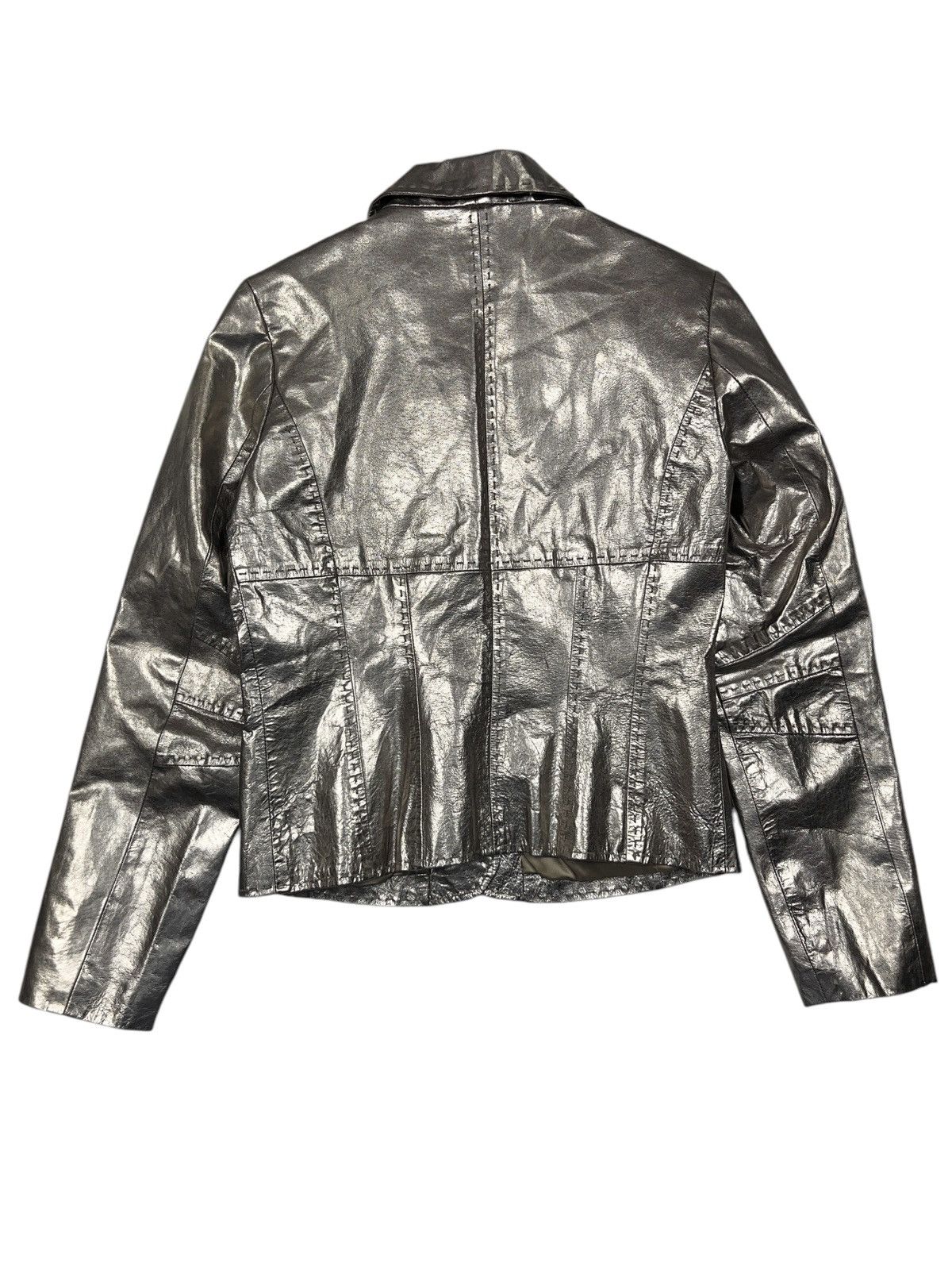 Vintage Vintage Benedikte Utzon Suede Jacket with Metal Foil Size M / US 6-8 / IT 42-44 - 2 Thumbnail