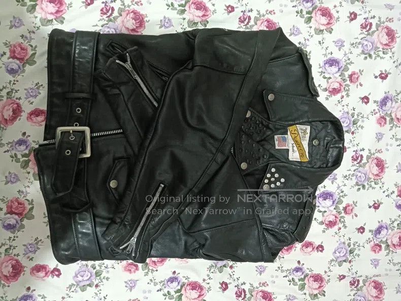Schott Schott 618 riveted locomotive leather jacket Size US L / EU 52-54 / 3 - 3 Thumbnail
