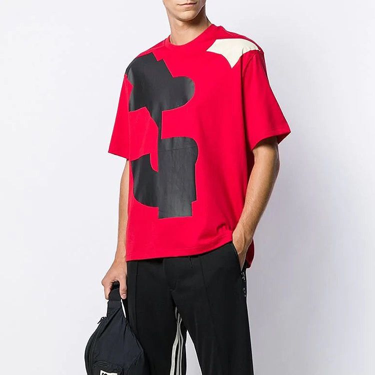 Yohji Yamamoto adidasMen's Y-3 x adidas U VARSITY SS TEE Colorblock Short Size US L / EU 52-54 / 3 - 1 Thumbnail
