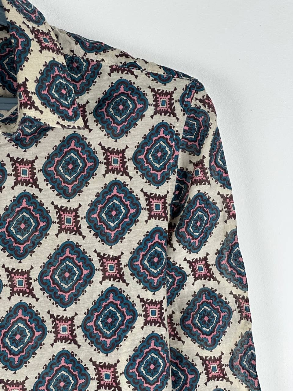 Designer × Paul Smith Paul Smith Silk Graphic Ornament Luxury Shirt Size US S / EU 44-46 / 1 - 5 Thumbnail