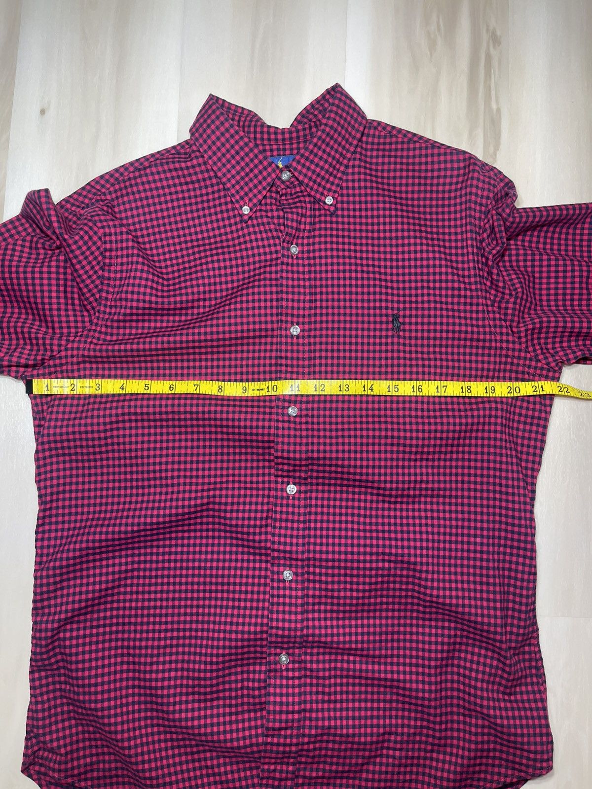 Polo Ralph Lauren Ralph Lauren Button Shirt Men’s Sz L Red Plaid Slim Fit L/S Size US L / EU 52-54 / 3 - 6 Thumbnail