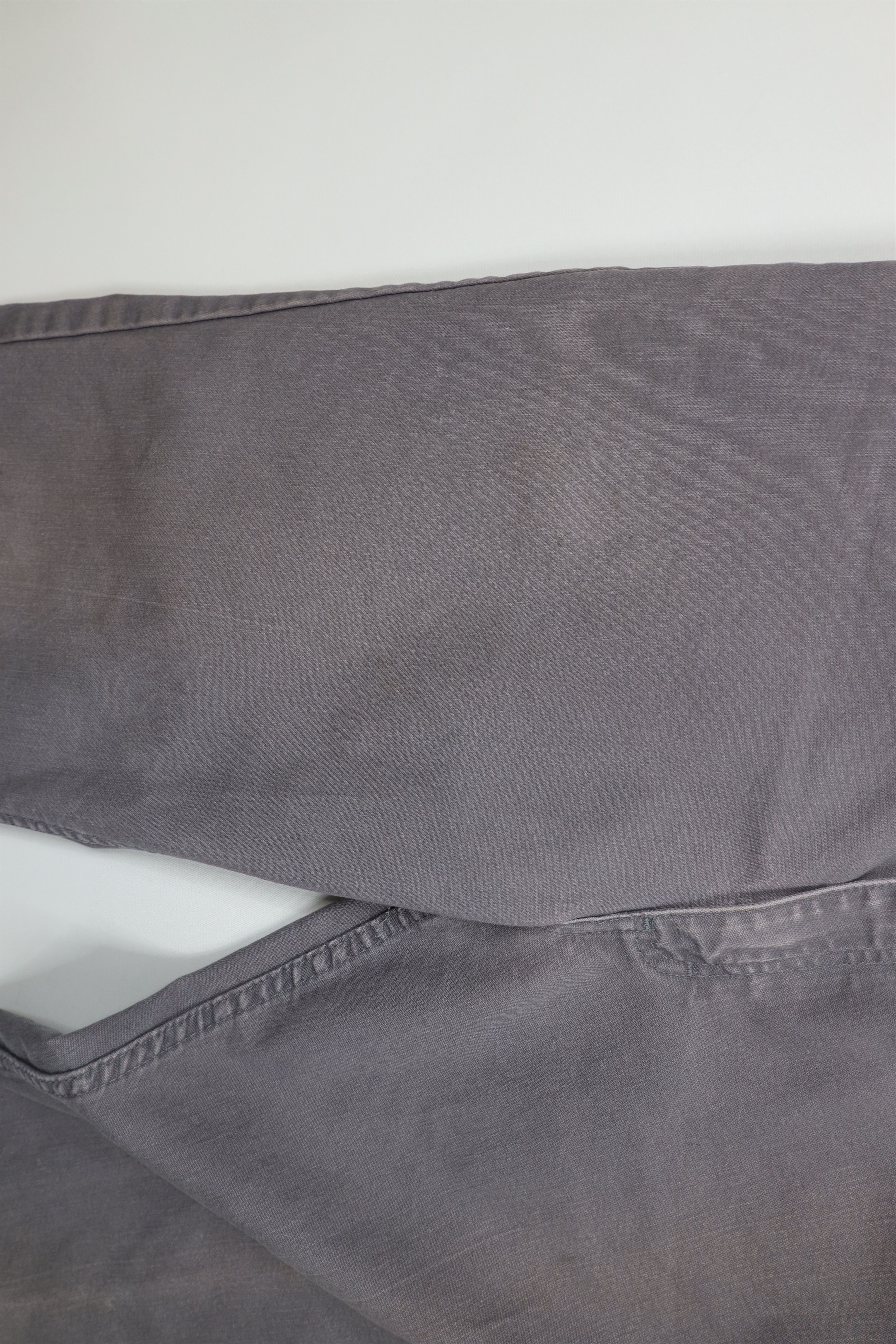 Vintage Vintage 70s Streetwear Wide Leg Canvas Denim Jeans Gray Size US 36 / EU 52 - 7 Thumbnail