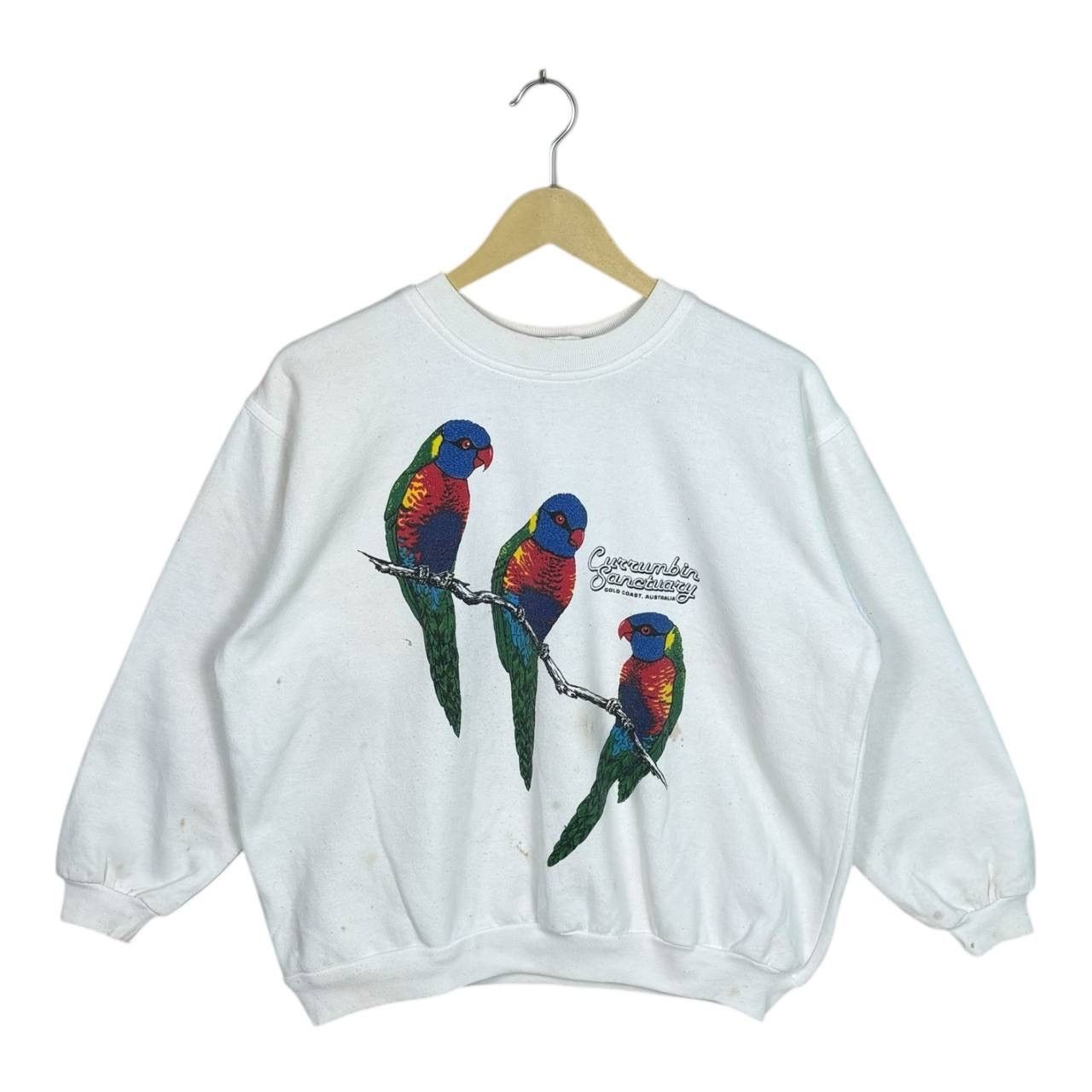 VTG 90s Currumbin Sanctuary Bird Sweatshirt Australia Made