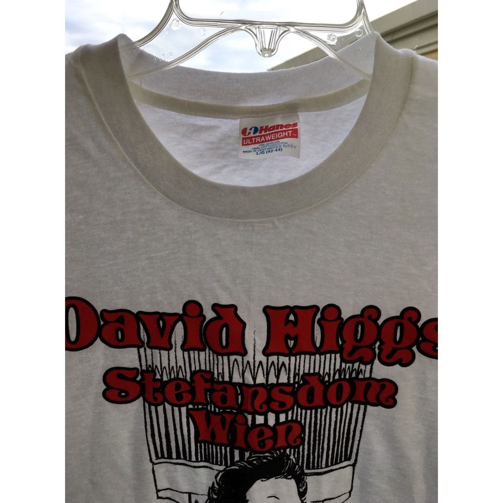 Hanes Vintage Hanes T Shirt 90s 1990s Short Sleeve Graphic Tee Men Size L White 100% Cotton Hanes ULTRAWEIGHT 42-44 Stefansdom Wien Sept 25 1991 Size US L / EU 52-54 / 3 - 3 Thumbnail