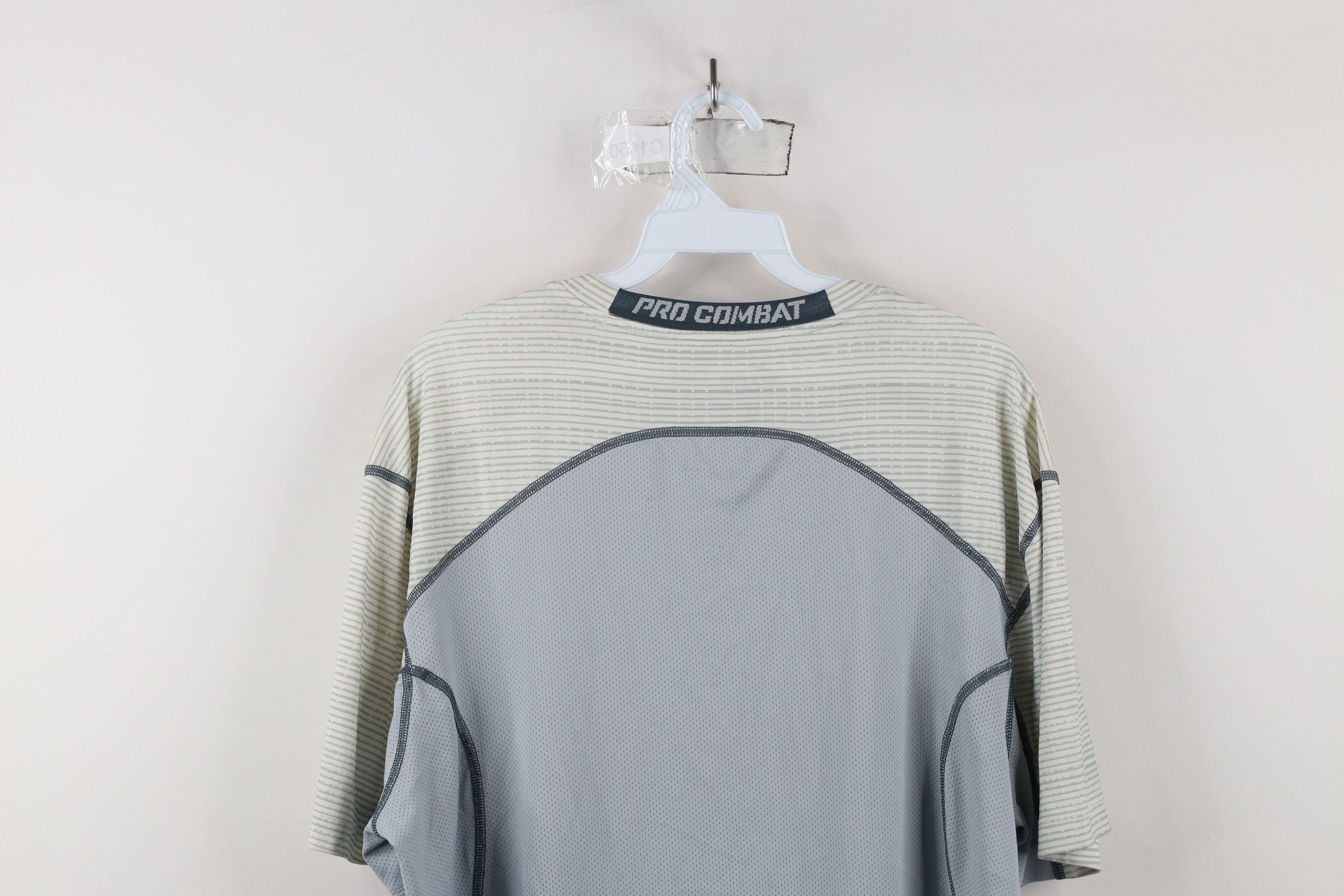 Nike × Vintage Nike Pro Combat Compression Training Gym T-Shirt Gray Size US XL / EU 56 / 4 - 13 Thumbnail