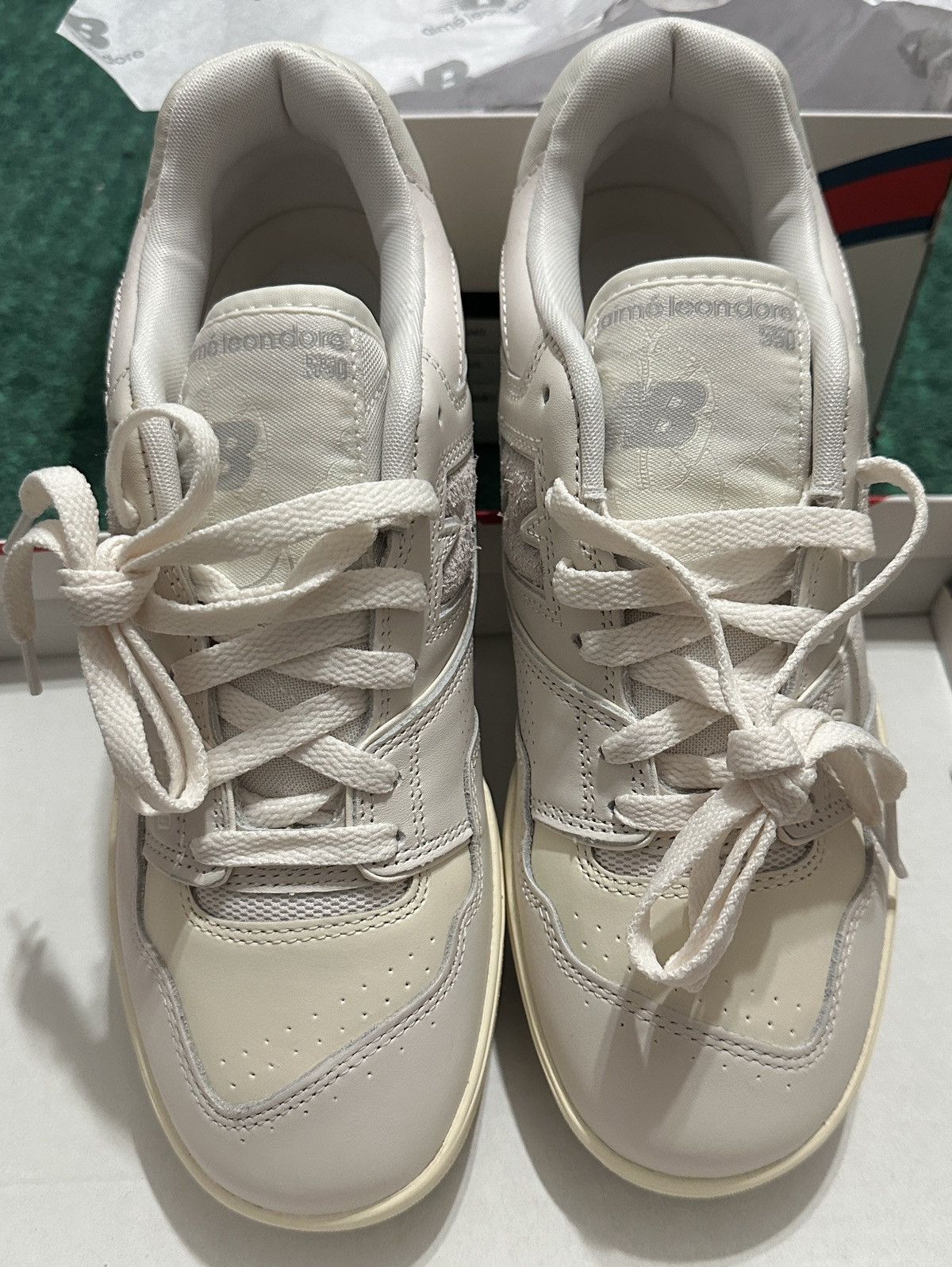 Aime Leon Dore × New Balance ALD NB P550 in White/Taupe Size US 9 / EU 42 - 2 Thumbnail