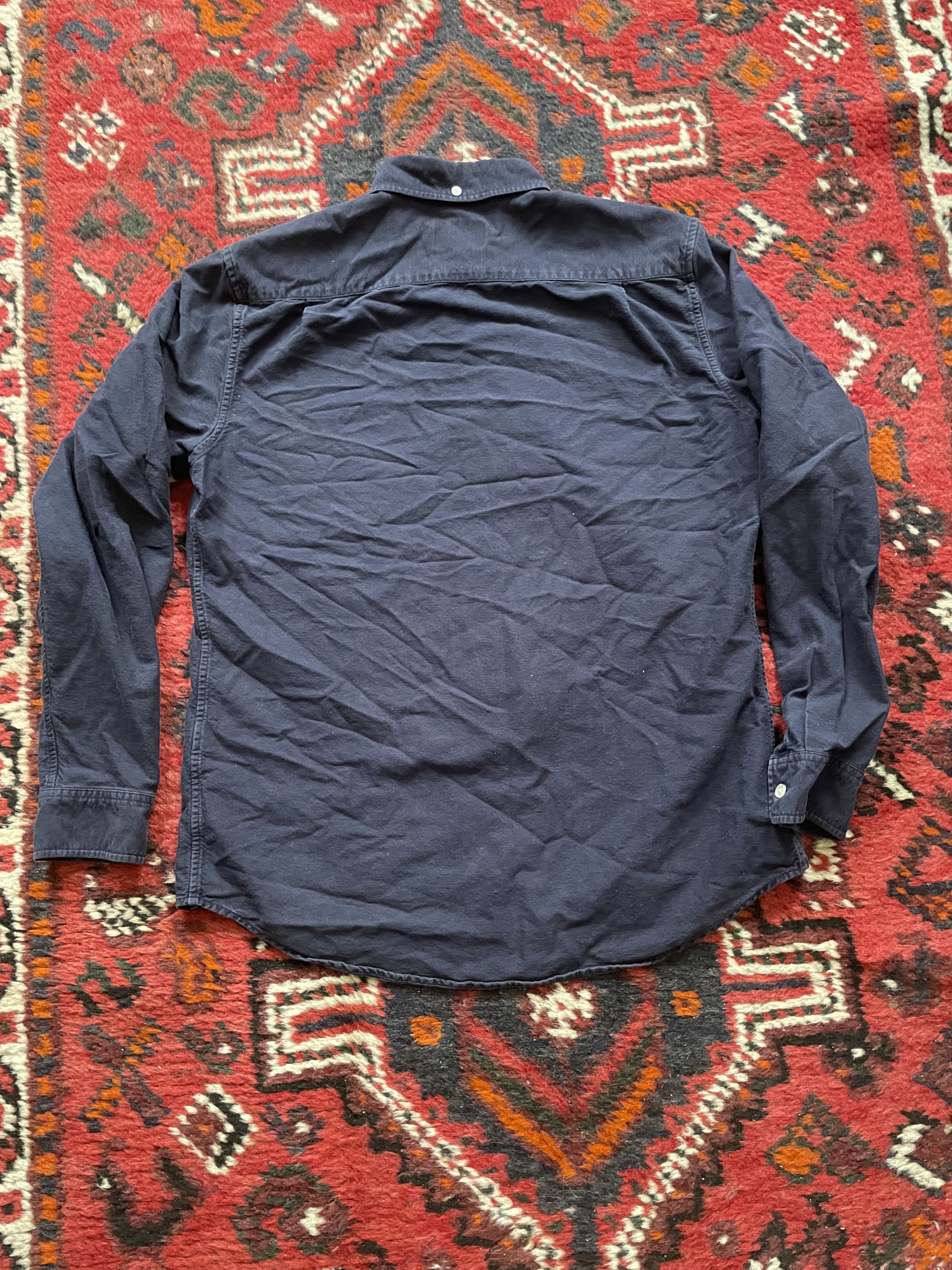 Supreme Supreme Button Up Long Sleeve LS | Blue Cotton Work Shirt Size US S / EU 44-46 / 1 - 2 Thumbnail