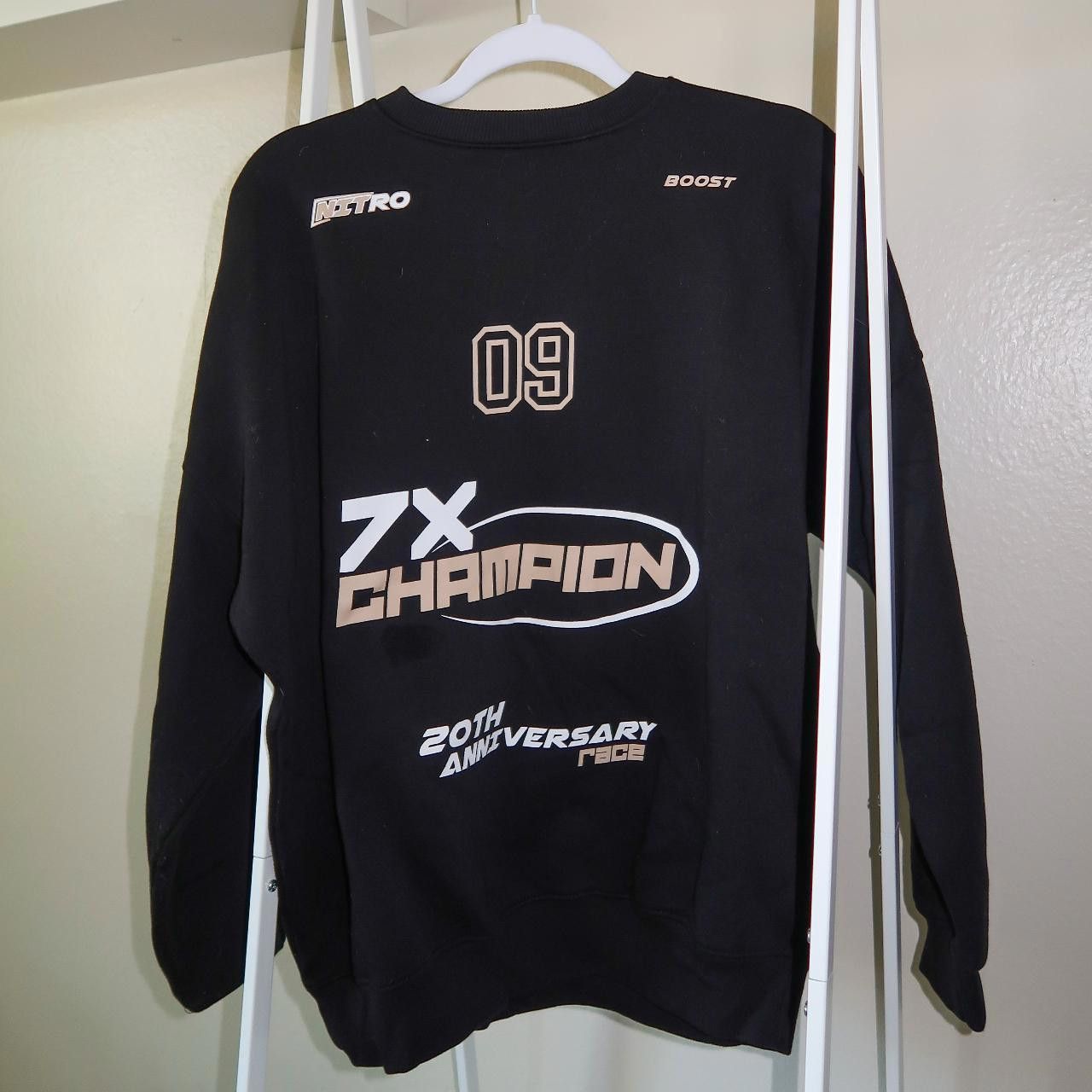 Boohoo oversized black graphic sweatshirt🖤 Size M / US 6-8 / IT 42-44 - 1 Thumbnail