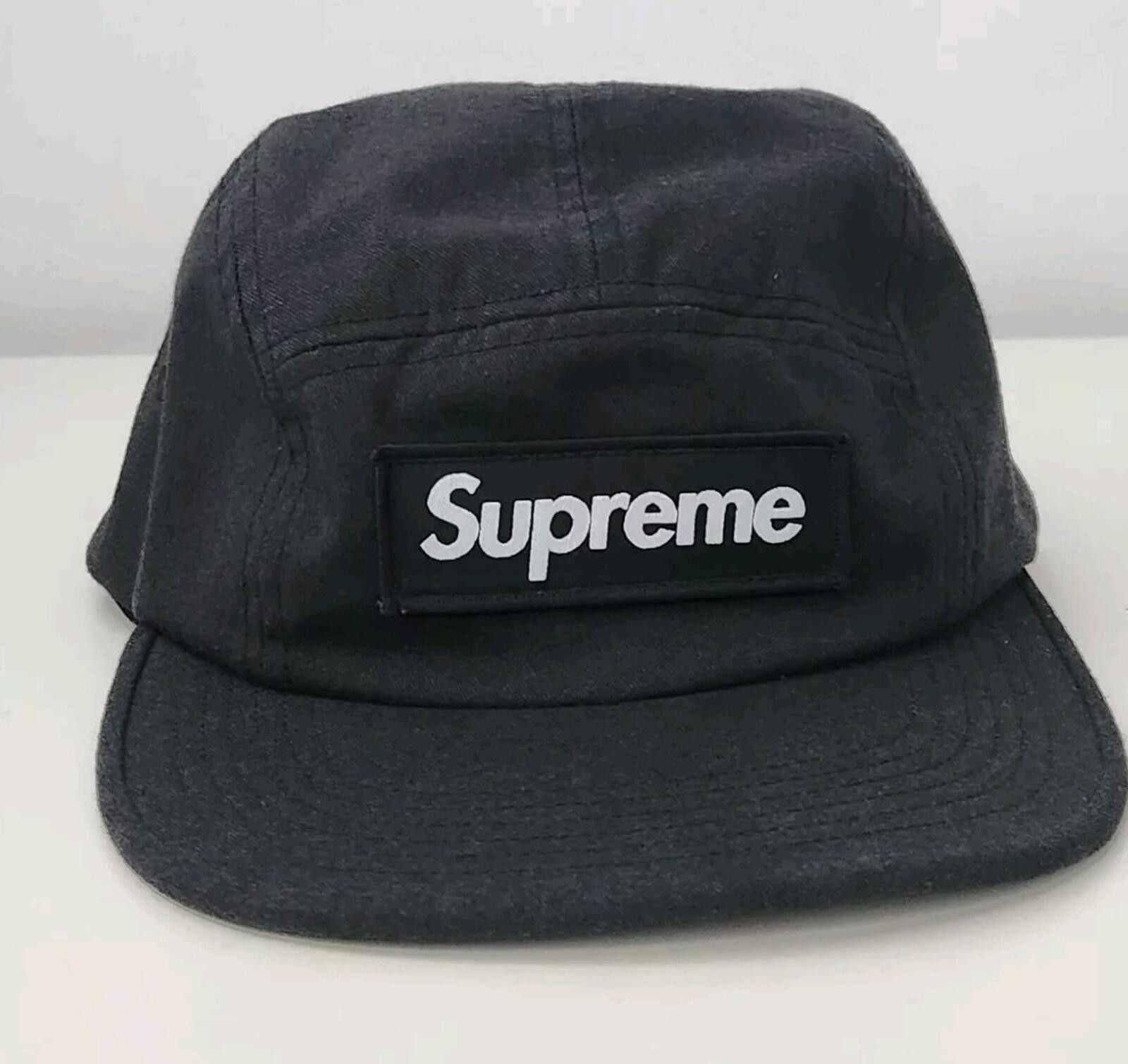 Supreme FW16 Supreme Sequins Camp hat Navy Box Logo | Grailed