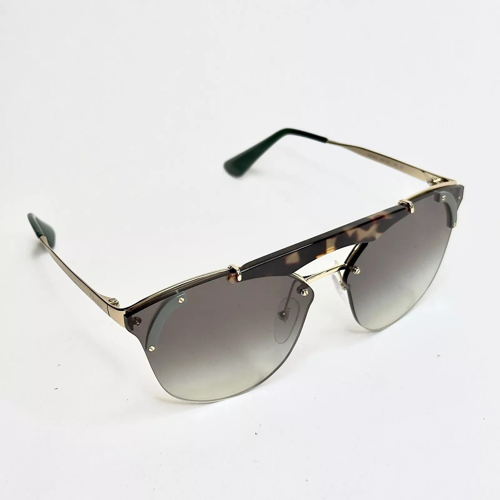 Prada PRADA ORNATE 53U Gold Green Grey Bar Fashion PR53US 53US Size ONE SIZE - 5 Thumbnail
