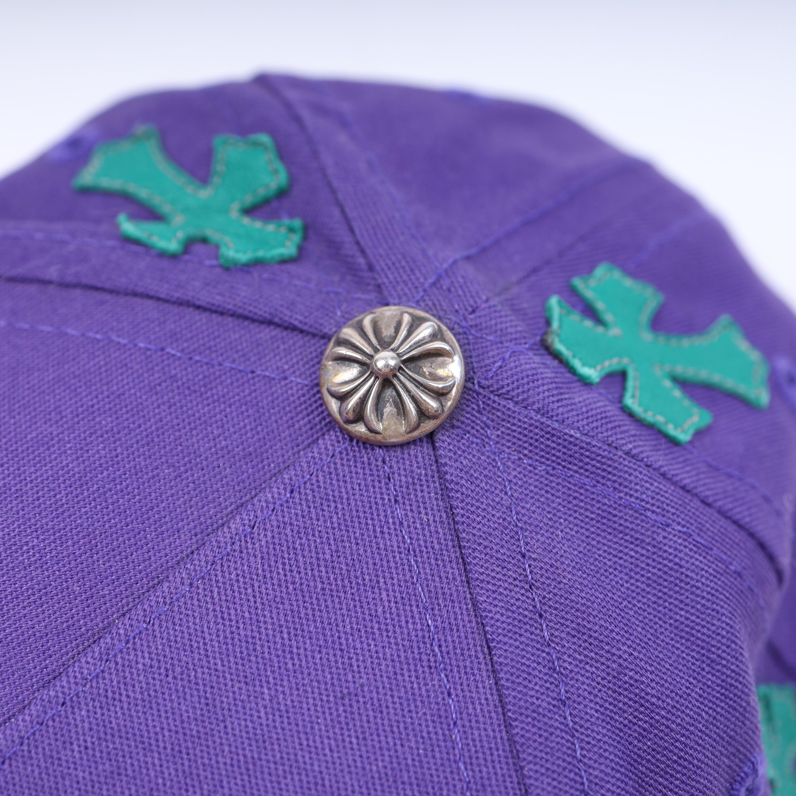Chrome Hearts PURPLE CROSS HAT Size ONE SIZE - 6 Thumbnail