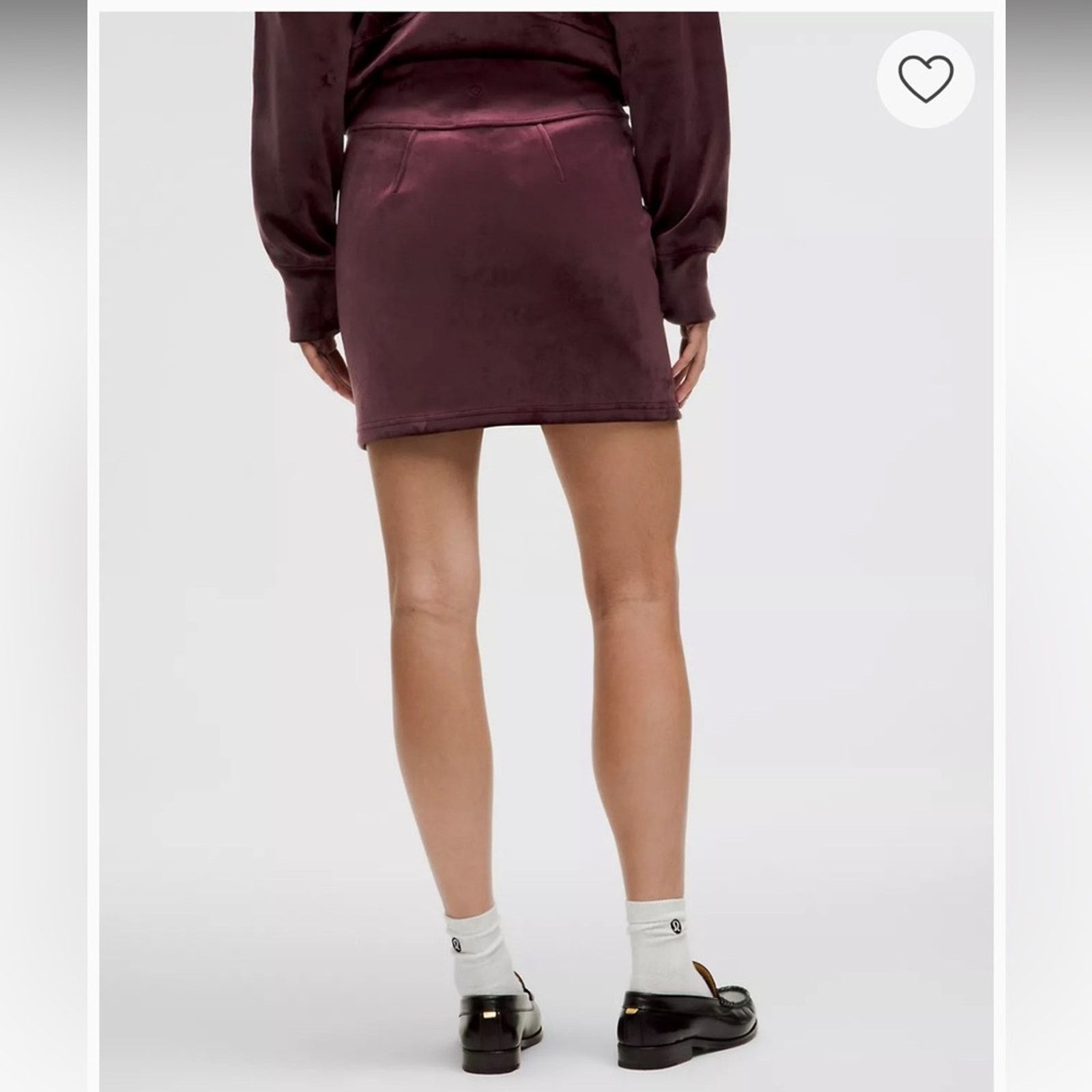 Lululemon 073 NWT Lululemon Scuba High Rise Mini Skirt in Velvet color Size 36" / US 14 / IT 50 - 3 Thumbnail