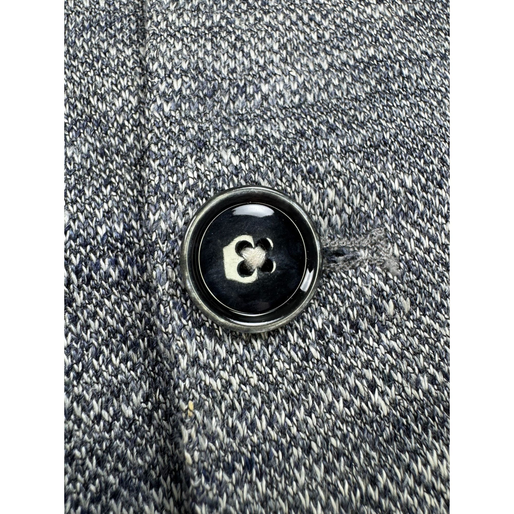 Circolo 1901 Circolo Linen Blend Knitted Two Button Blazer (Y1229) Size 40R - 4 Thumbnail