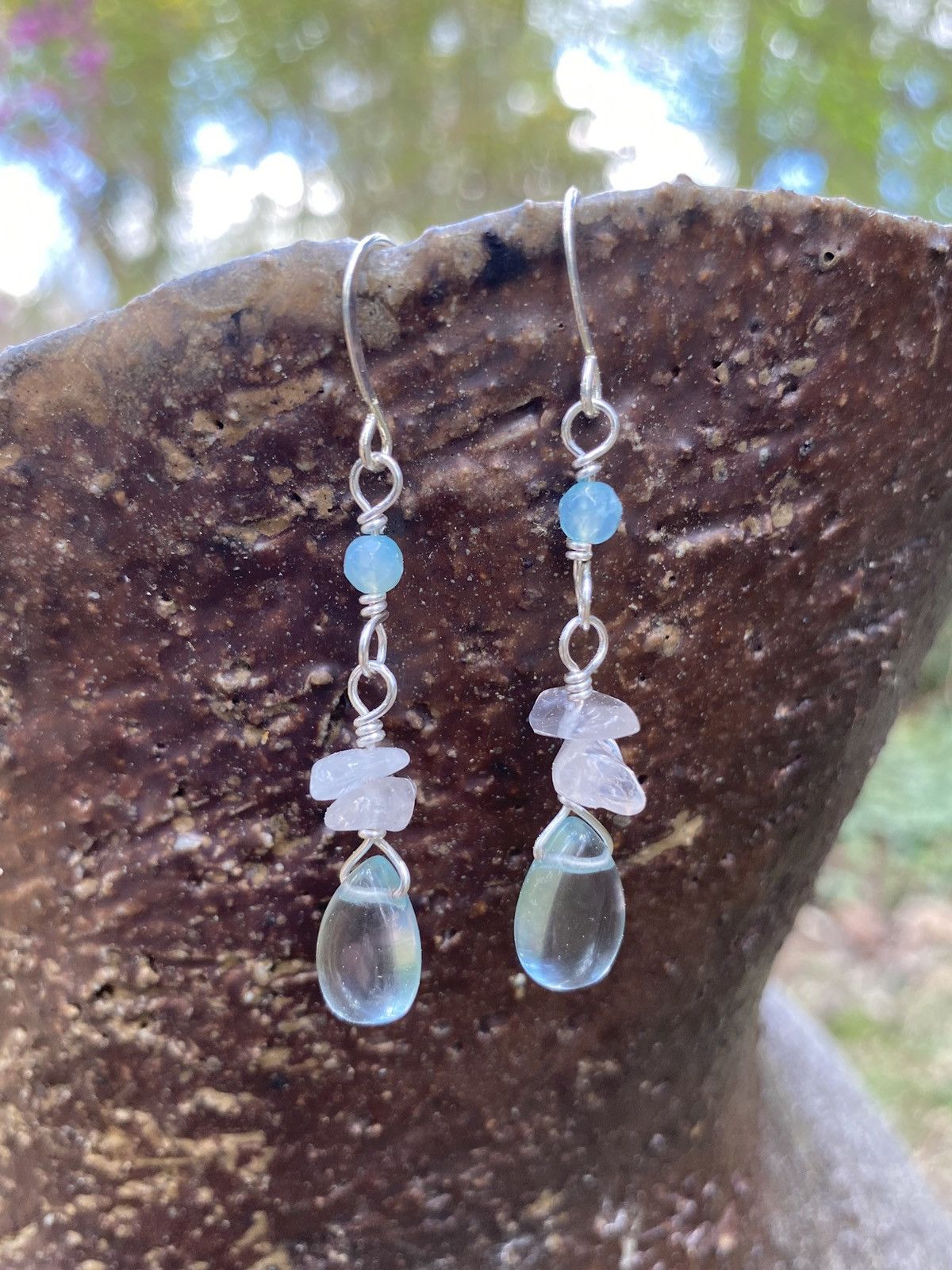 Handmade Aquamarine Drop Earrings Size ONE SIZE - 4 Thumbnail