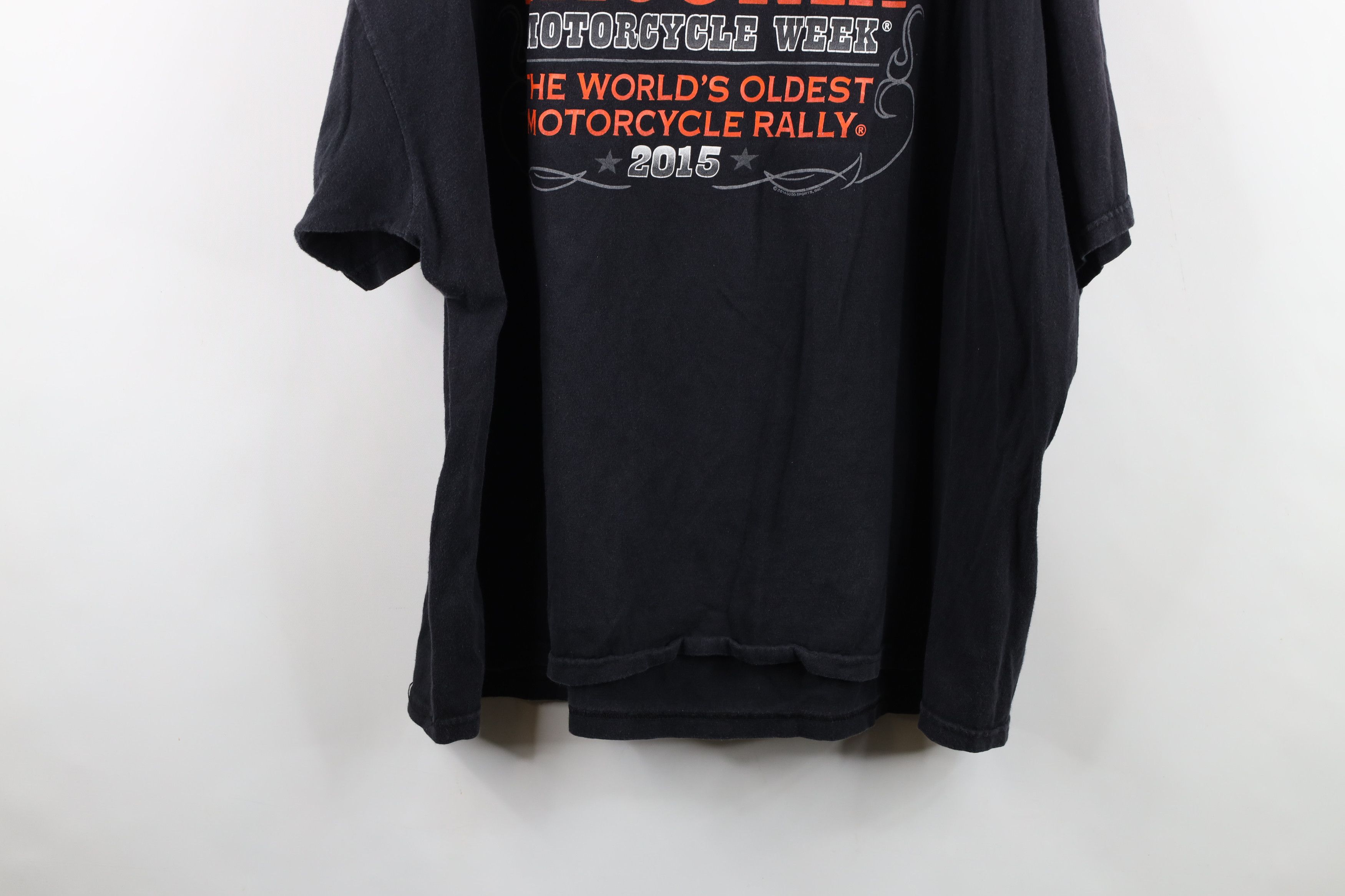 Vintage Vintage Y2K Spell Laconia Bike Week Motorcycle T-Shirt Black Size US XXL / EU 58 / 5 - 15 Thumbnail