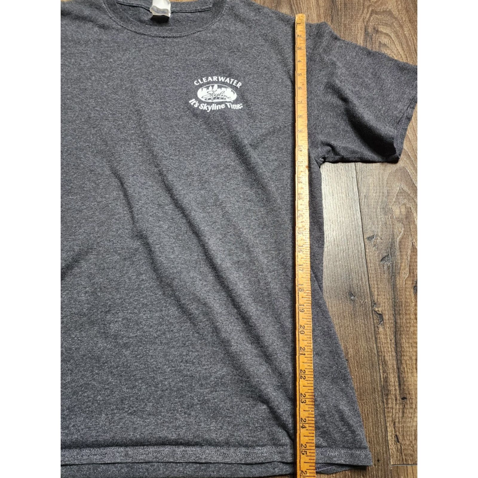 Doublet VINTAGE Port and Company Men's T-Shirt Skyline Chili 80s Short Sleeve Gray Cotton Limited Edition Double-Sided Size US L / EU 52-54 / 3 - 2 Thumbnail