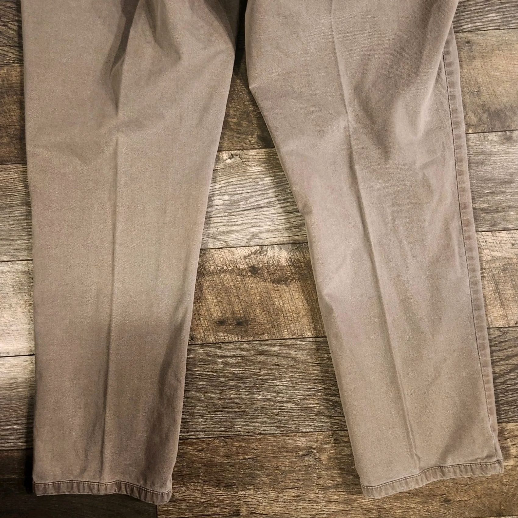 Vintage Meyer Chicago Mens 40x29 Trouser Beige Khaki Smart Casual Cotton Stretch Pants Straight 40in Inseam Mens Regular Beige City Size US 40 / EU 56 - 7 Thumbnail