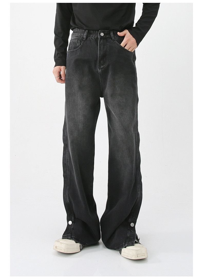 Japanese Brand American loose wide-leg casual button straight jeans Size US 34 / EU 50 - 2 Thumbnail