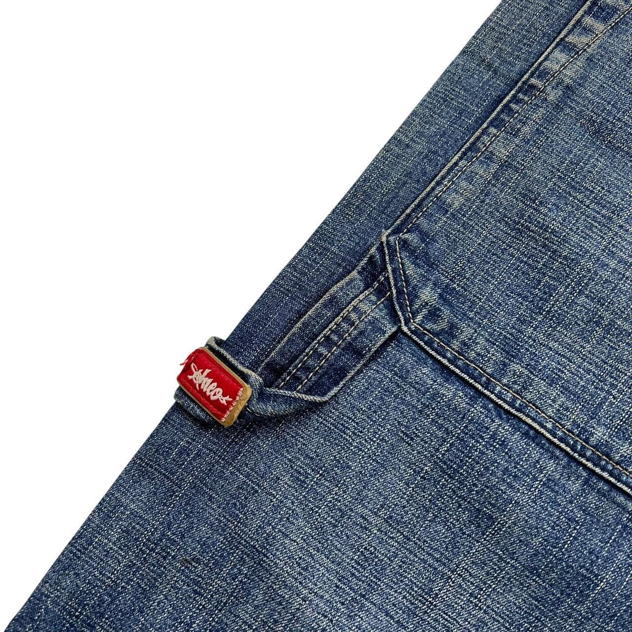 JNCO Vintage Jnco Snake 8 Ball Denim Baggy Shorts Jorts Waist 35 Size US 35 - 3 Thumbnail
