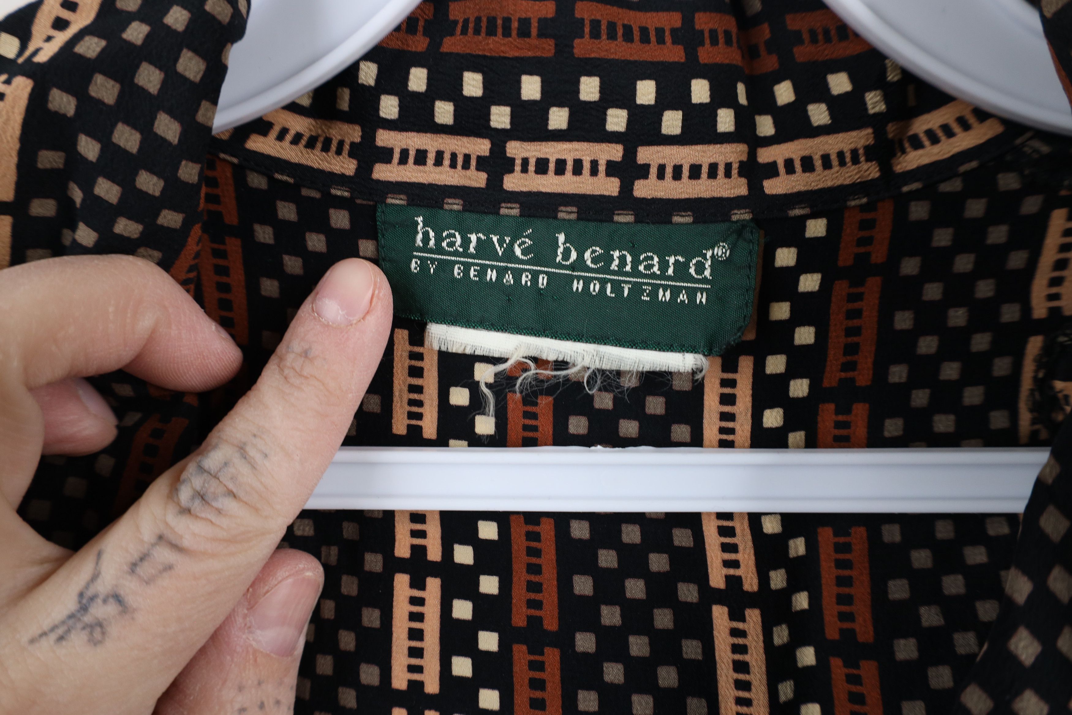 Vintage Vintage 90s Streetwear Checkered Collared Button Shirt Size L / US 10 / IT 46 - 6 Thumbnail