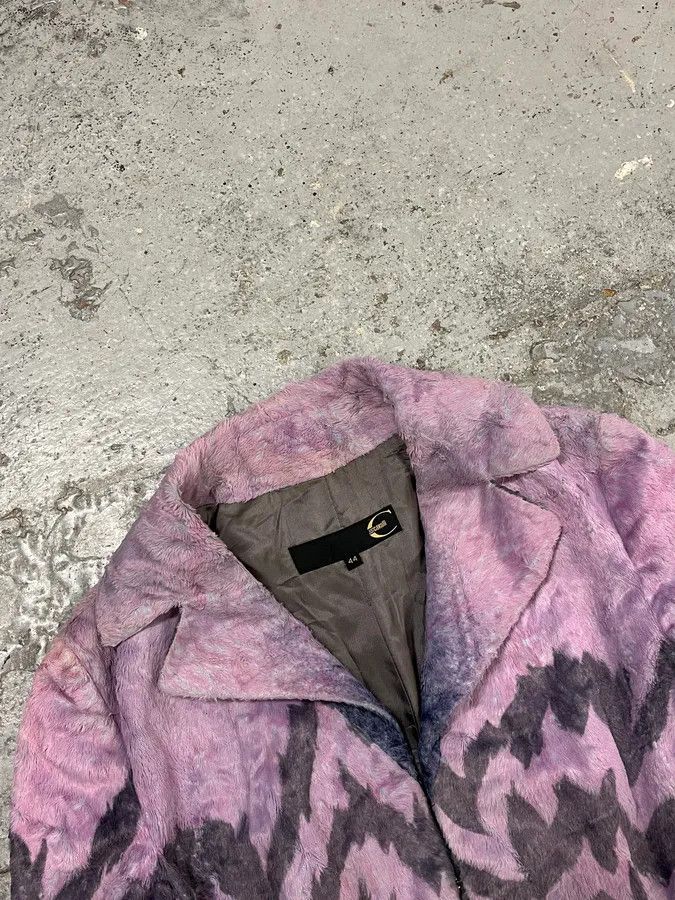 Roberto Cavalli SS2005 Cavalli Pink Peninsula Faux Fur Blazer Jacket Size M / US 6-8 / IT 42-44 - 5 Thumbnail