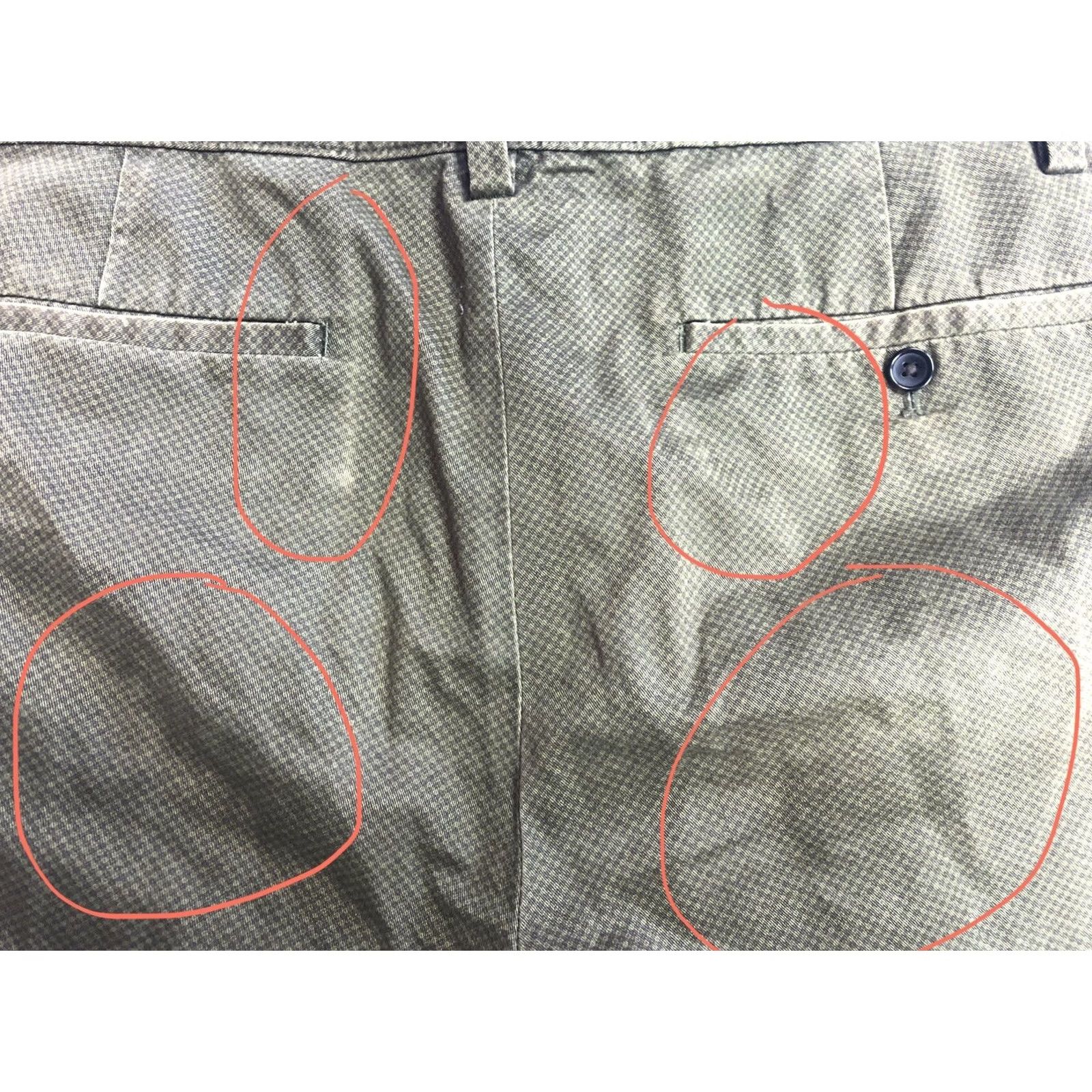 Banana Republic Banana Republic Mens Shorts 35 Green 100% Cotton Size US 35 - 4 Thumbnail