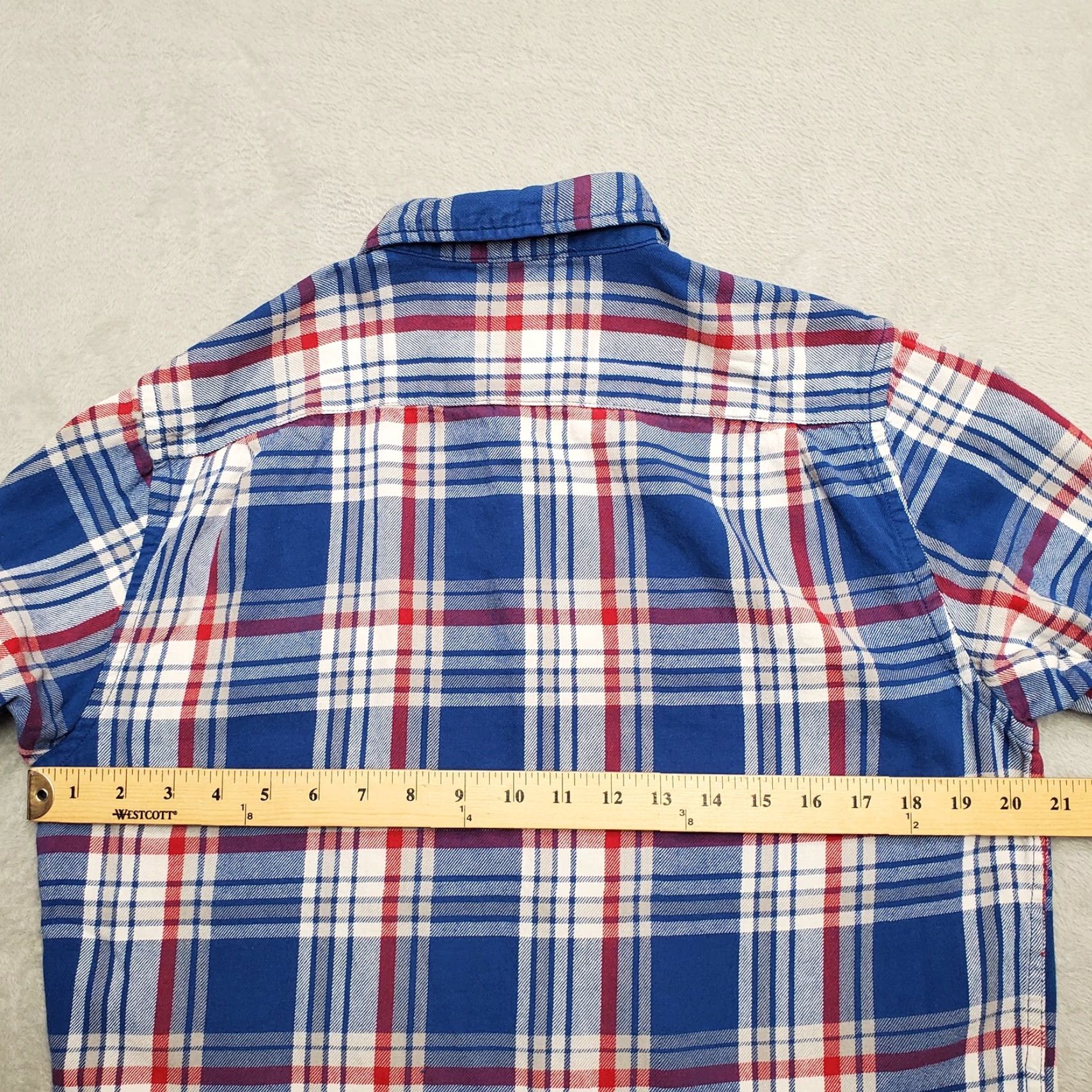Old Navy VINTAGE Old Navy Flannel Shirt Mens M Blue Plaid 100% Cotton Outdoor Button-Up Casual Mens Size US M / EU 48-50 / 2 - 7 Thumbnail