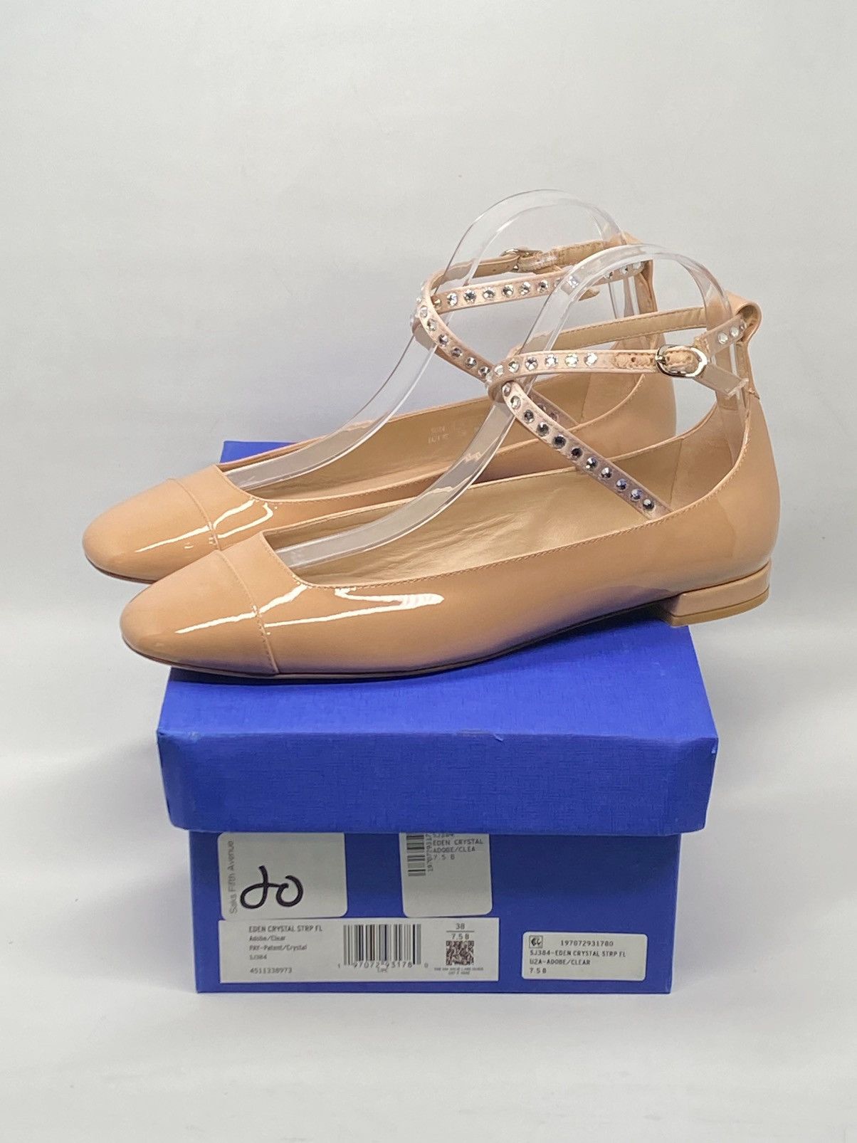 Stuart Weitzman Stuart Weitzman Crystal Leather Ankle-Wrap Flats size 7.5 Size US 7.5 / IT 37.5 - 11 Thumbnail