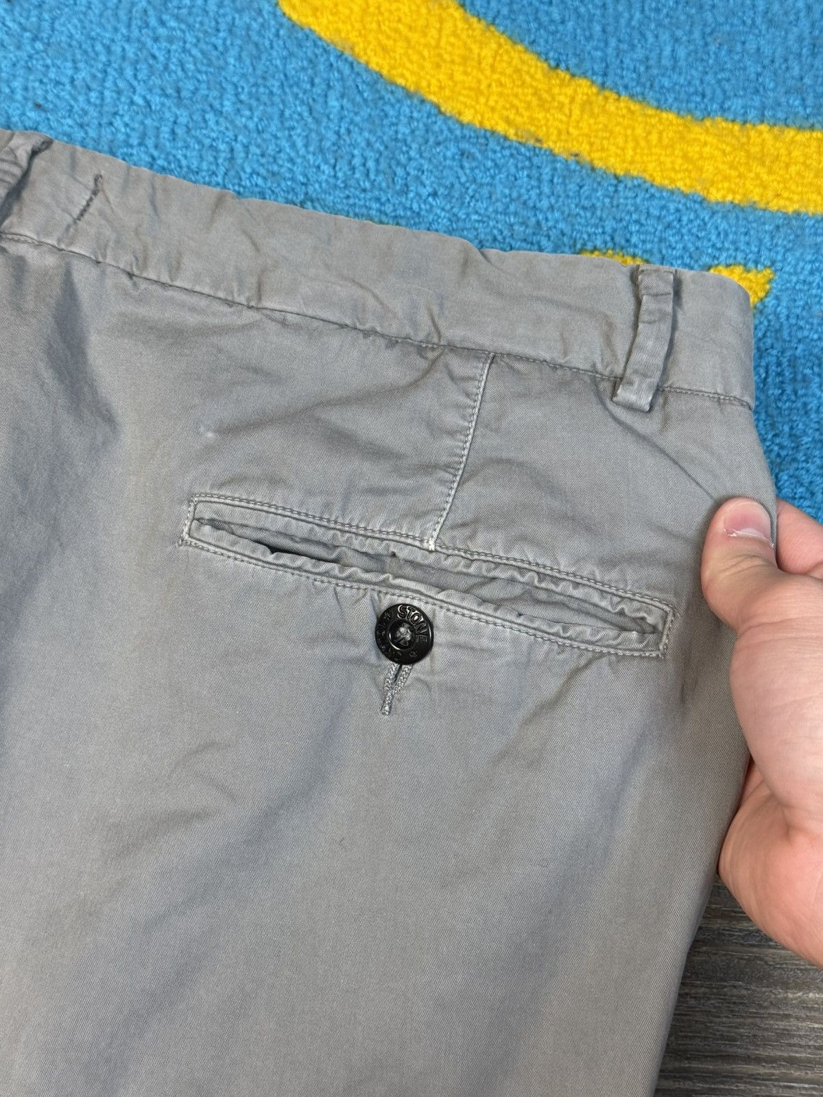 Stone Island × Vintage Vintage Stone Island Gray Chino Trousers Pant Size US 36 / EU 52 - 11 Thumbnail