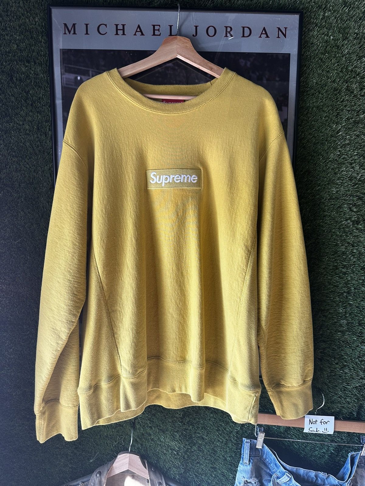 Supreme Box Logo Mustard | Grailed