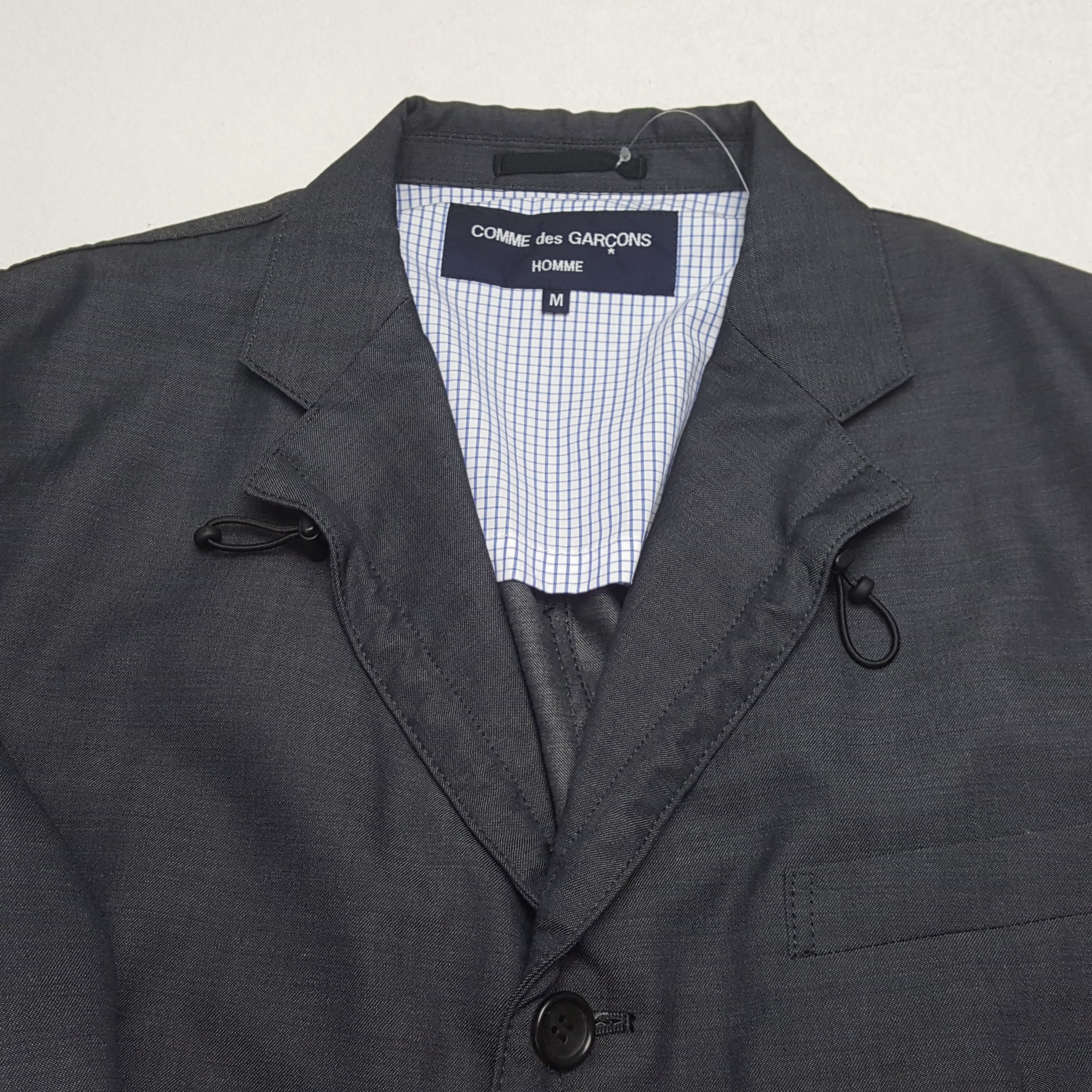 Comme des Garcons Homme Vintage COMME des GARÇONS HOMME Rare Design Blazer c282n28 Size 40S - 10 Thumbnail