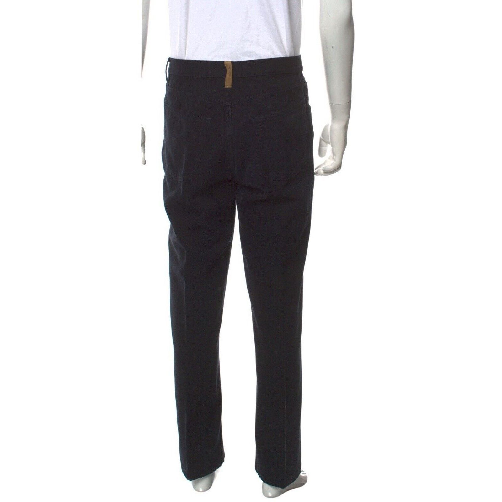 Loro Piana Loro Piana 5 Pocket Cotton Pants 35 Navy Italy Trousers Men Size US 35 - 3 Thumbnail