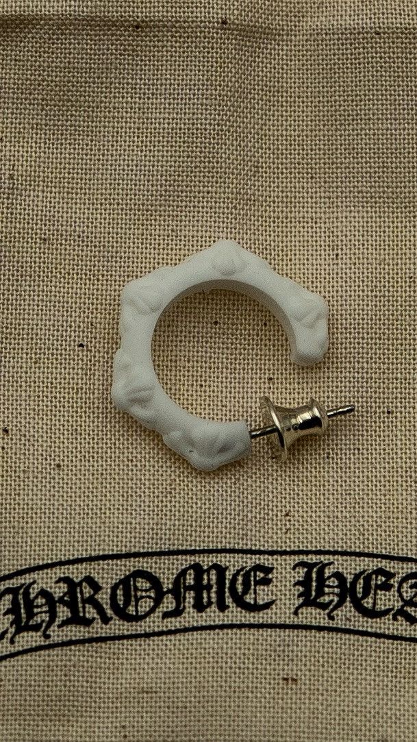 Chrome Hearts Chrome Hearts Sillichrome Hoop Earrings Size ONE SIZE - 3 Thumbnail