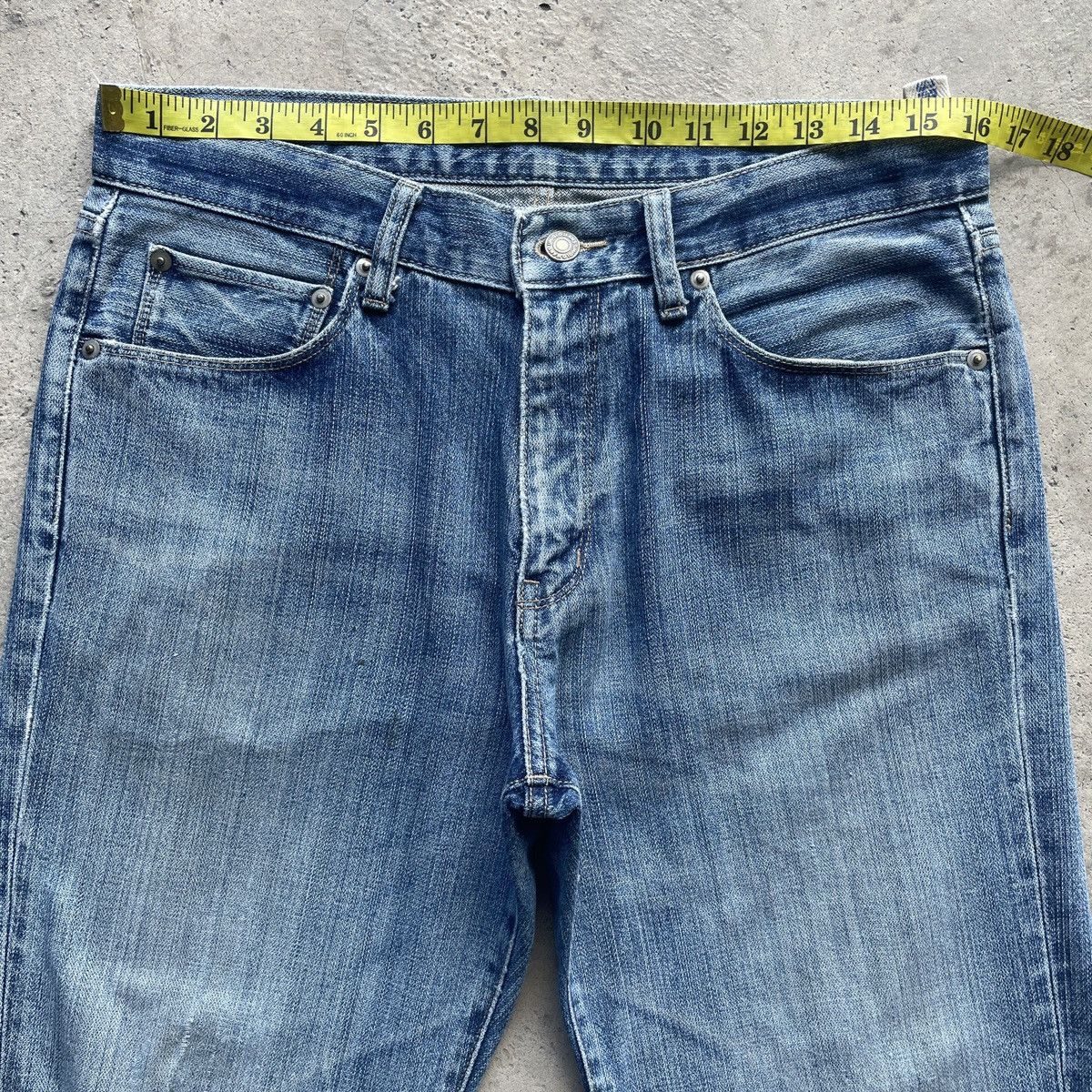 Japanese Brand Vintage Japanese Broken Denim Distressed Jeans Faded Pants Size US 32 / EU 48 - 5 Thumbnail