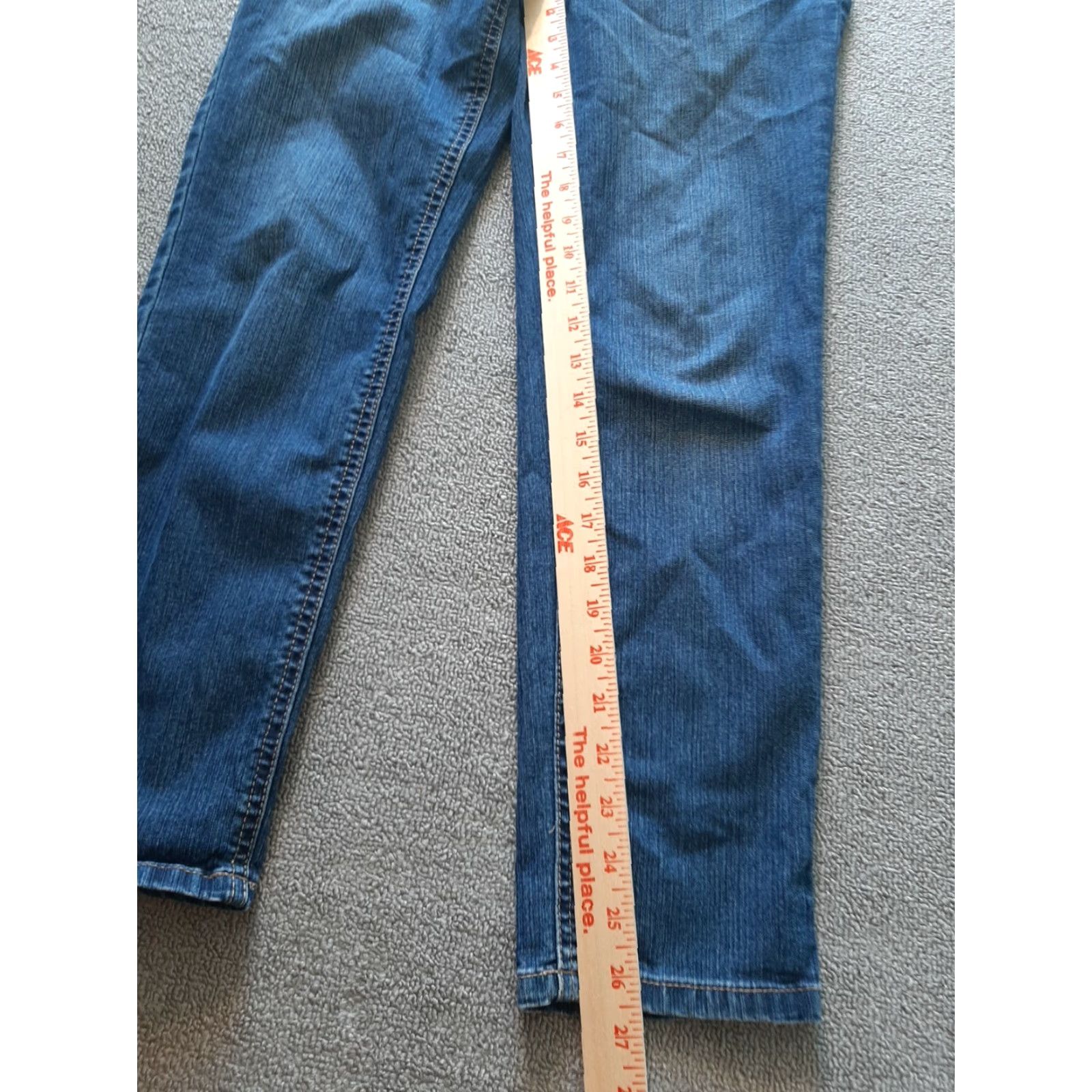 Jones New York Jones New York Blue Petites Women 8P Lexington Ankle High Definition capris Capris Jeans Slim Fit 5-Pocket Denim Casual Womens Size ONE SIZE - 2 Thumbnail