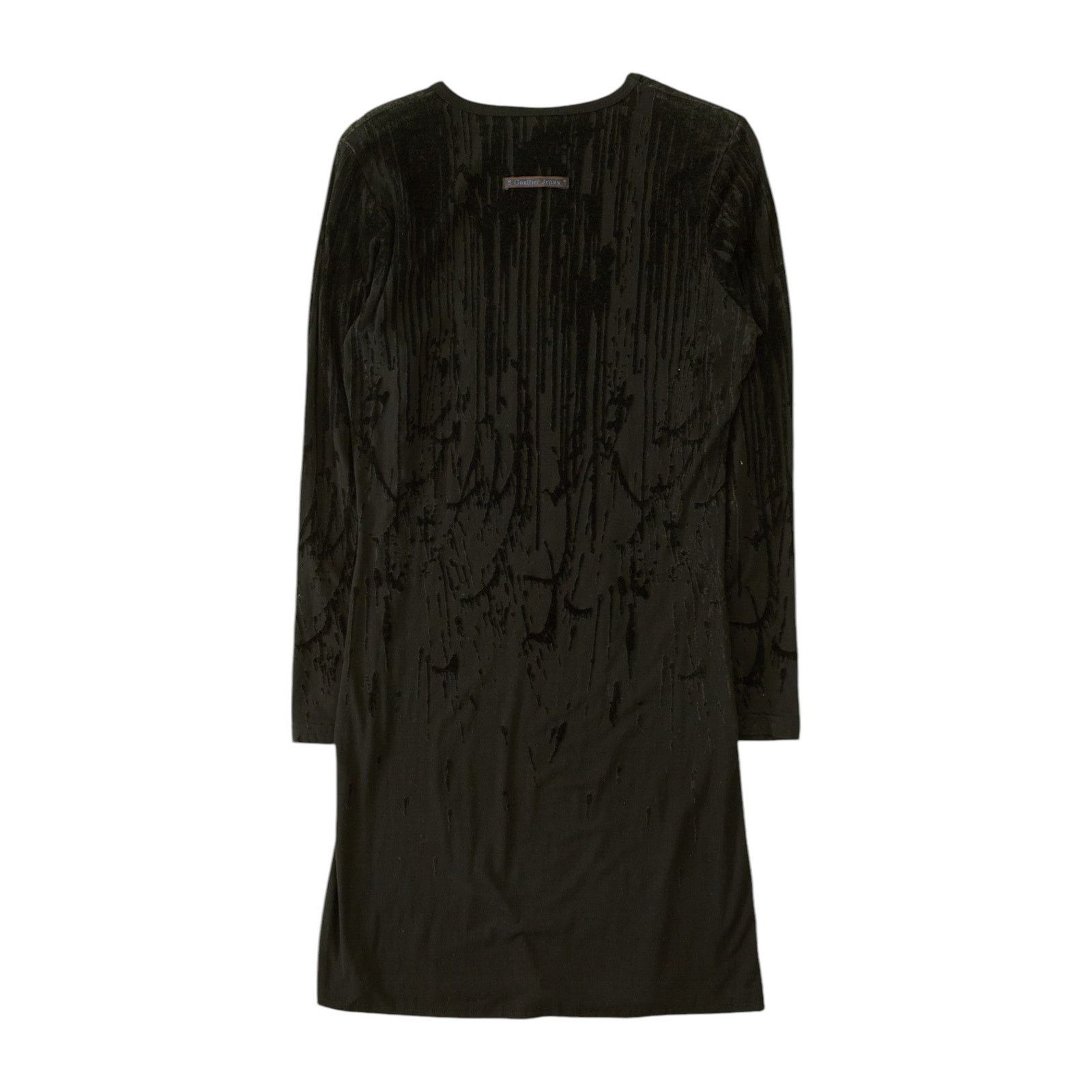 Jean Paul Gaultier F/W 1998 Blood Drip Black Long Sleeve Dress Size M / US 6-8 / IT 42-44 - 2 Thumbnail