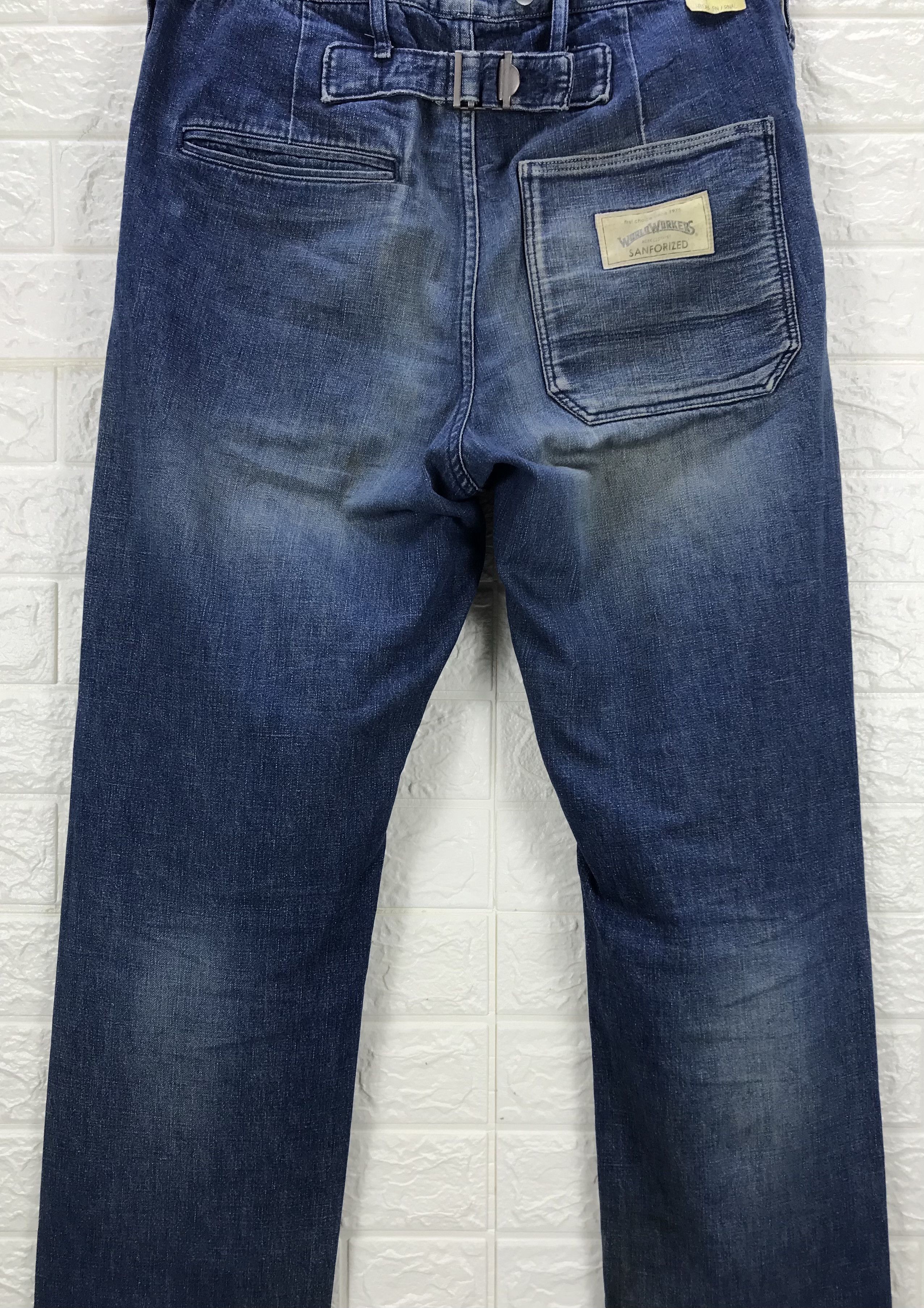 Big John Vintage Big John Buckle Back Distressed Jeans Size US 32 / EU 48 - 3 Thumbnail