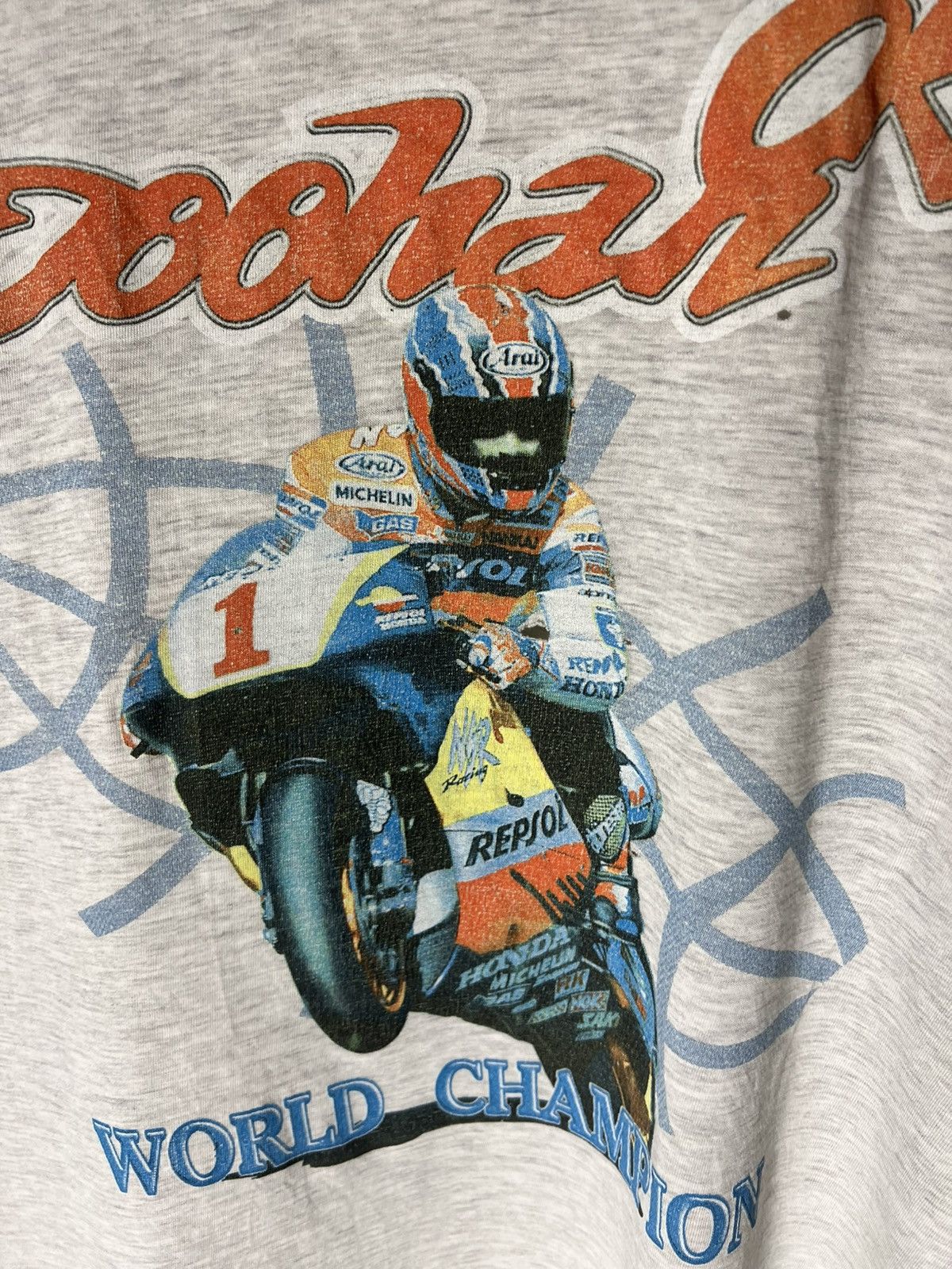 NASCAR VINTAGE MICK DOOHAN HONDA MOTORCYCLE RACING RETRO Y2K 90s Size US XL / EU 56 / 4 - 11 Thumbnail
