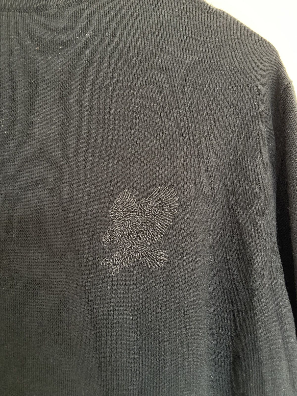 Stefano Ricci Stefano Ricci Black Wool Jumper with Embroidery Size US M / EU 48-50 / 2 - 2 Thumbnail