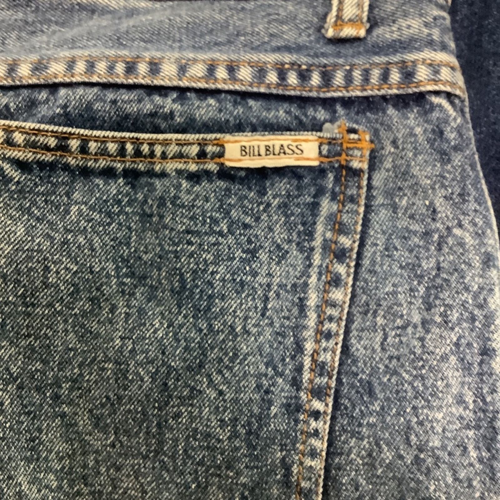 Vintage Vintage Bill Blass High Waist Stoned Wash Jeans Size 30" / US 8 / IT 44 - 3 Thumbnail