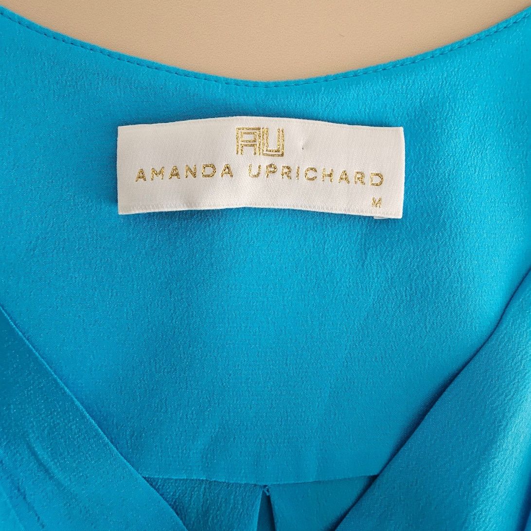 Amanda Uprichard AMANDA UPRICHARD Silk Sleeveless Crossed V-Neck Blouse Top M Size M / US 6-8 / IT 42-44 - 8 Thumbnail