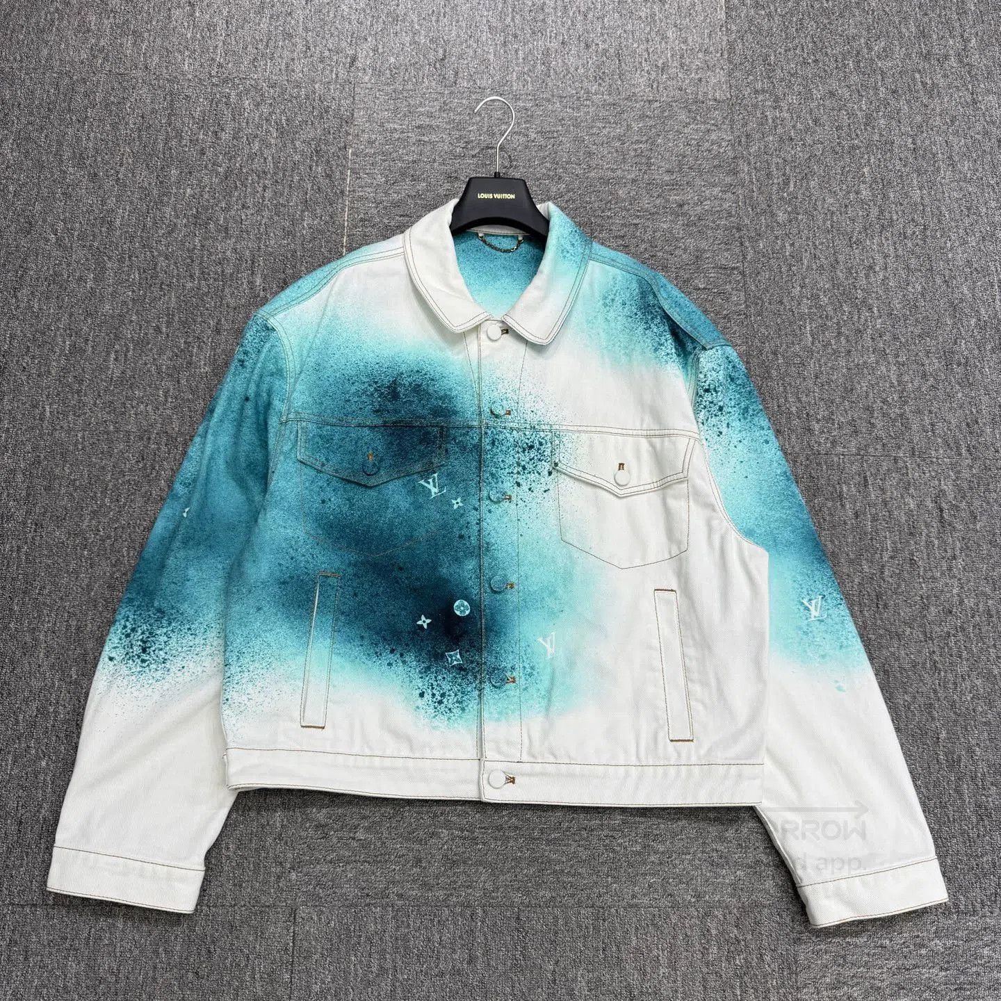 Louis Vuitton Blue Gradient Denim Jacket - XL. Size US XL / EU 56 / 4 - 1 Thumbnail